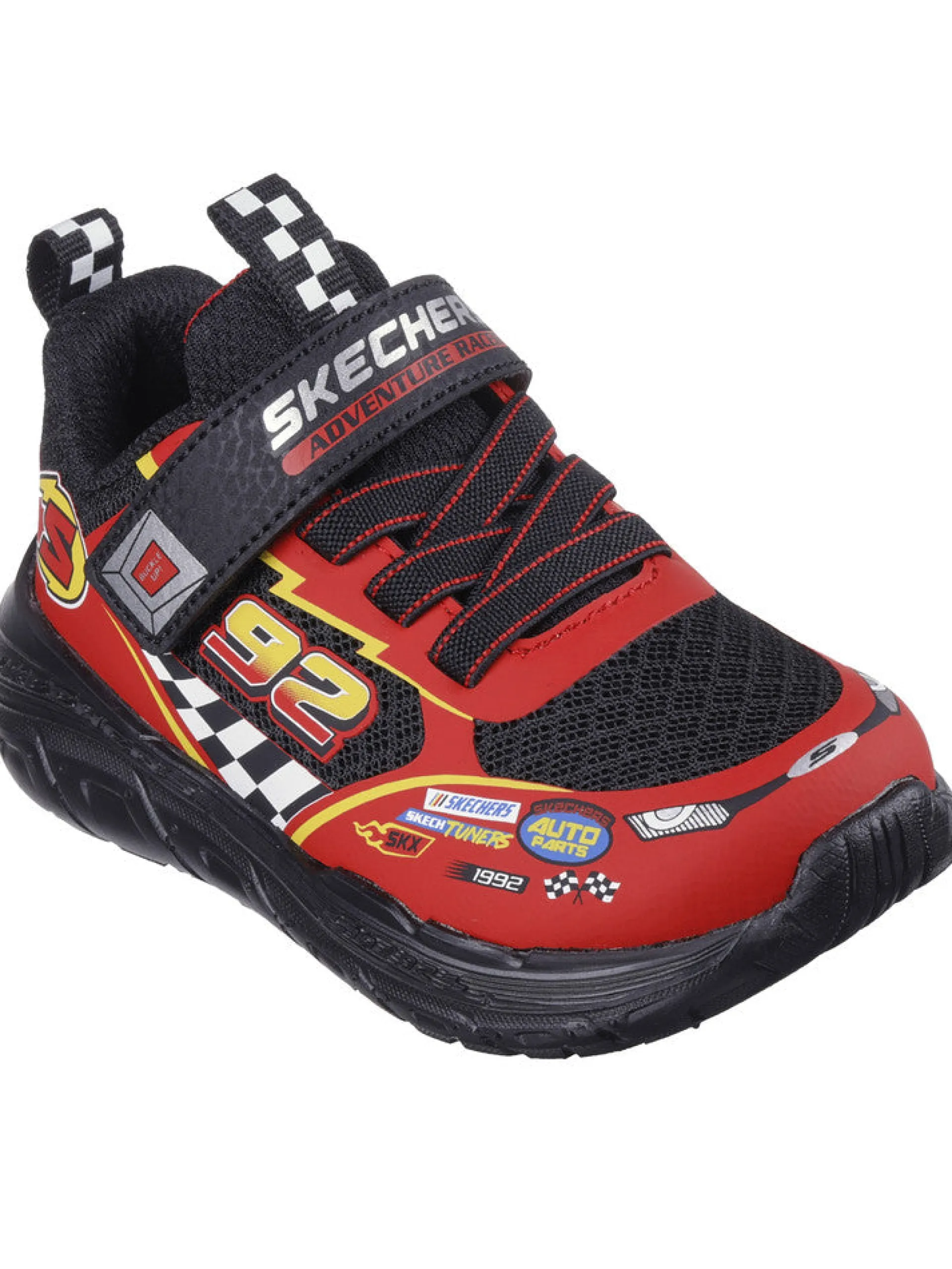 SKECHERS Sneakers*Scarpe Tracks nere e rosse da bambino 402303N