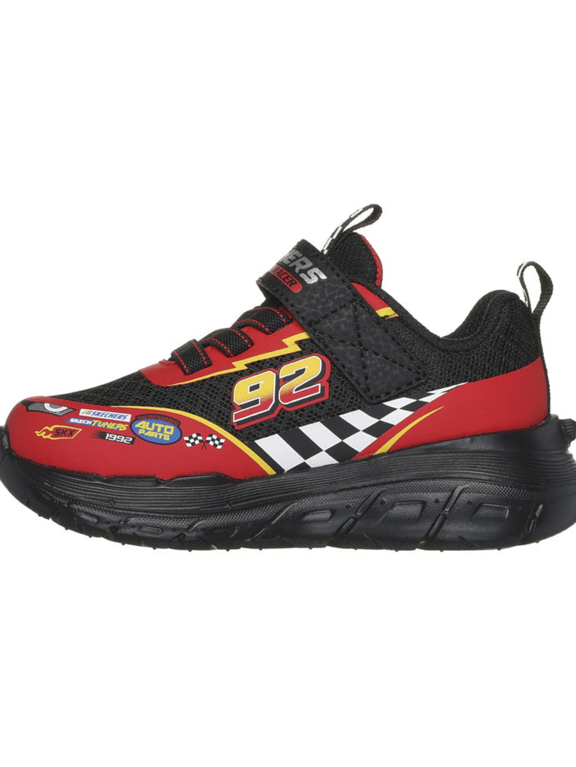 SKECHERS Sneakers*Scarpe Tracks nere e rosse da bambino 402303N