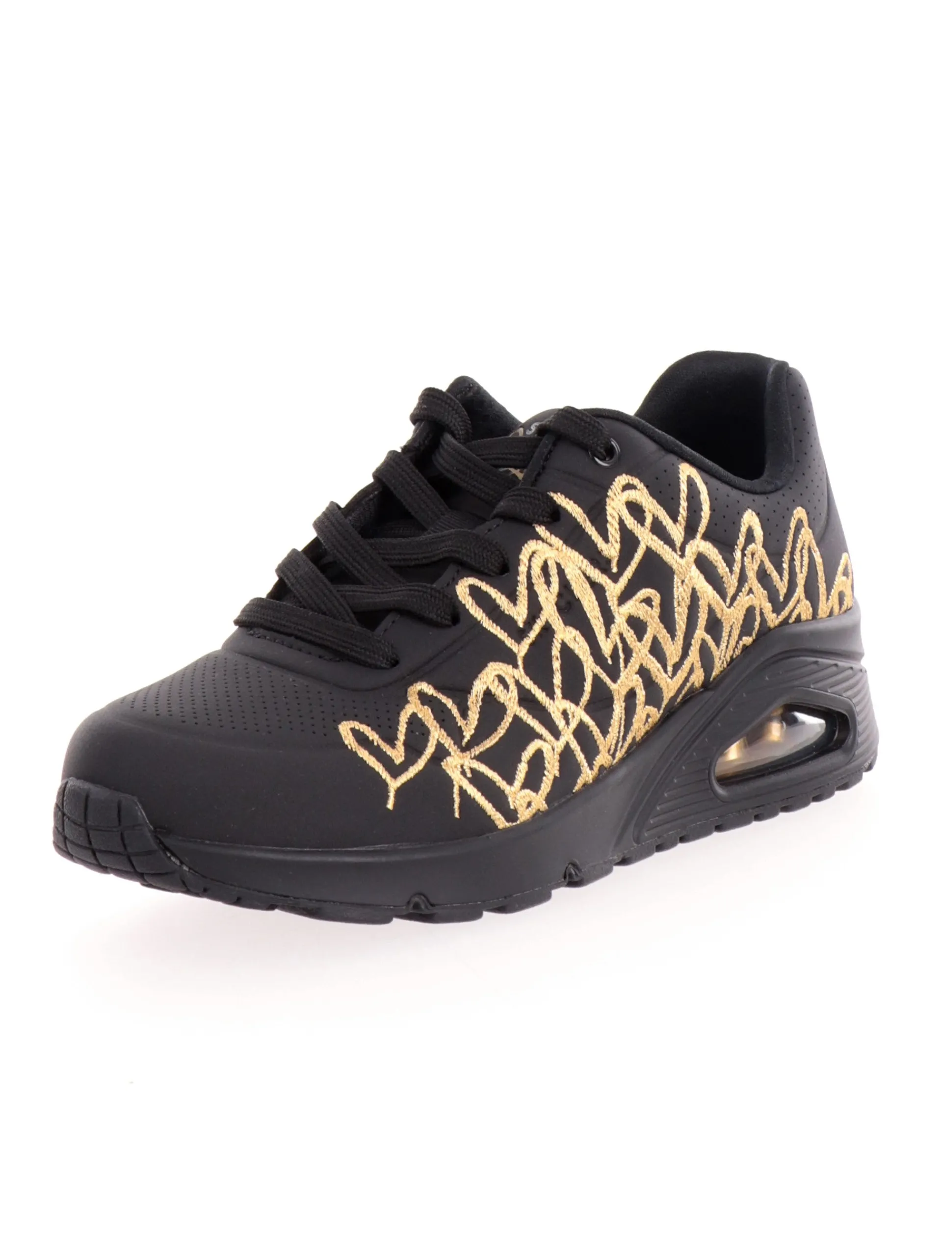 SKECHERS Sneakers*Scarpe Uno Golden Hearth nere da donna 177975