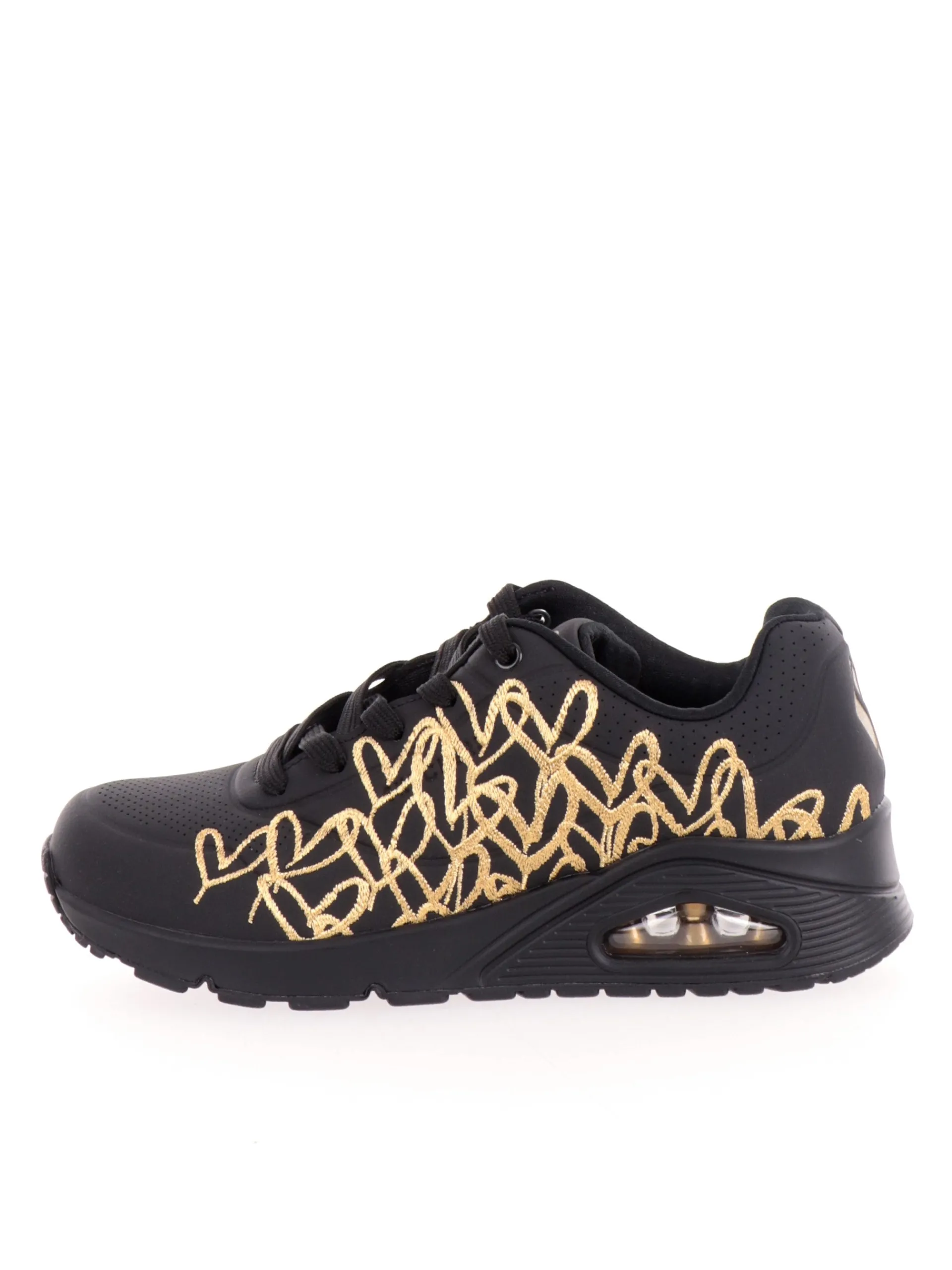 SKECHERS Sneakers*Scarpe Uno Golden Hearth nere da donna 177975