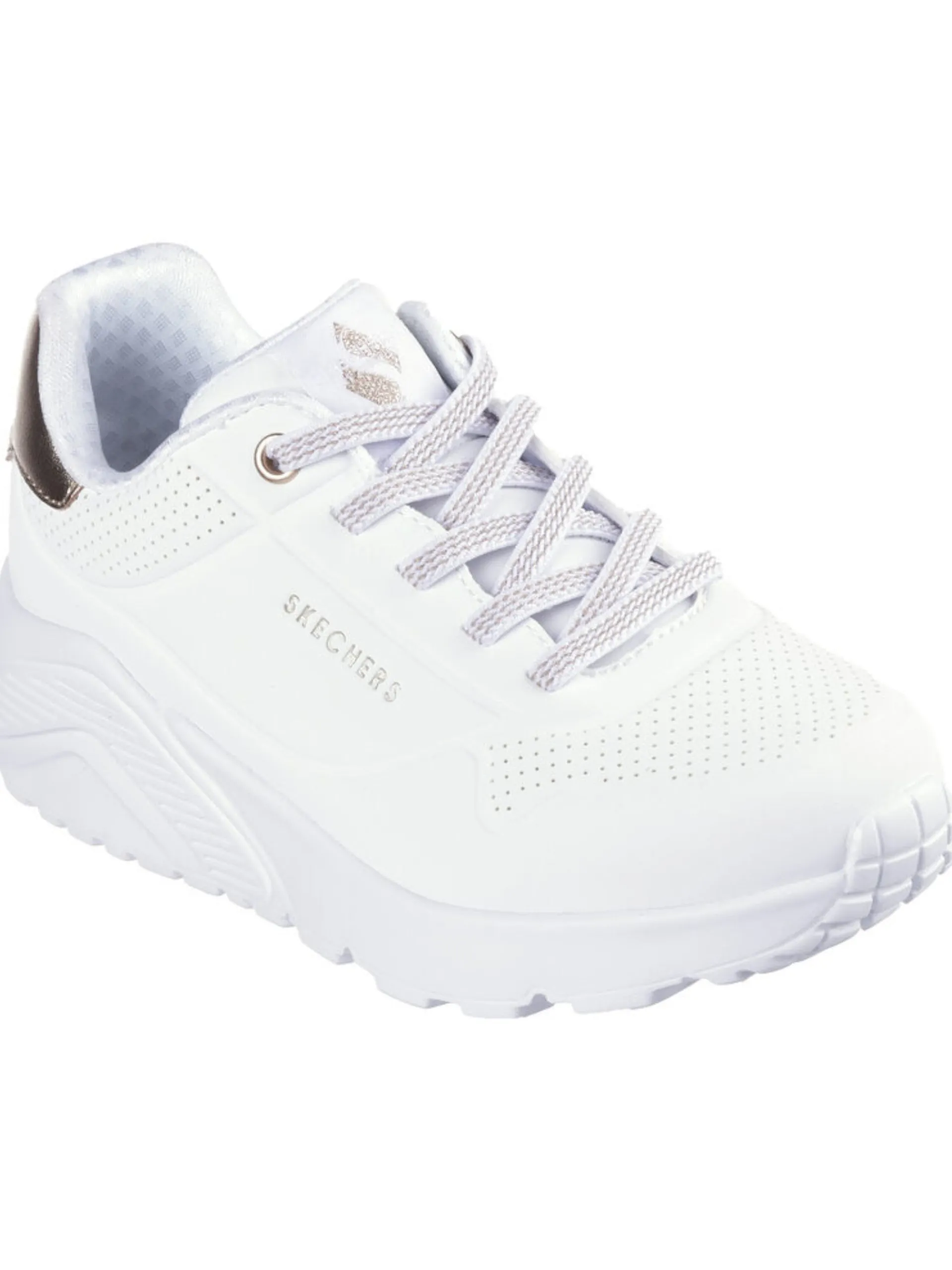 SKECHERS Sneakers*Scarpe Uno Lite Metallic Mode bianche Kids 310384L