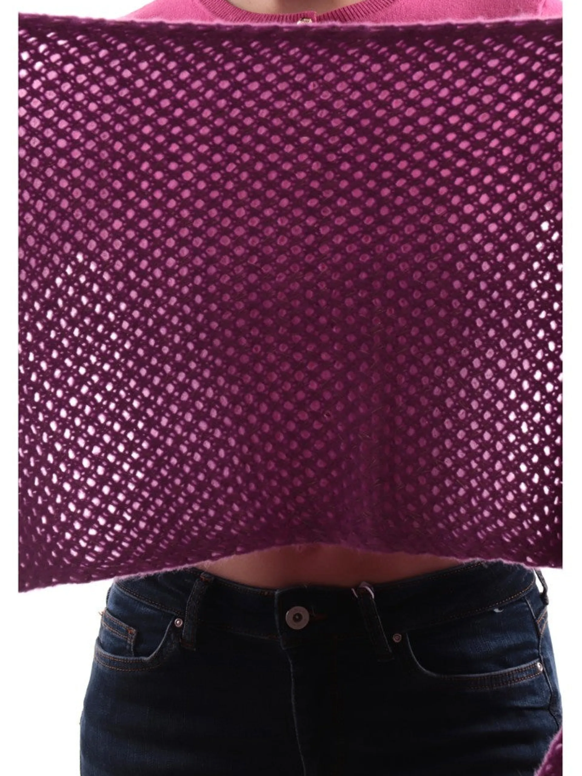 MOLLYBRACKEN Sciarpe*Sciarpa Fucsia Molly Bracken con Frange da Donna B215AH