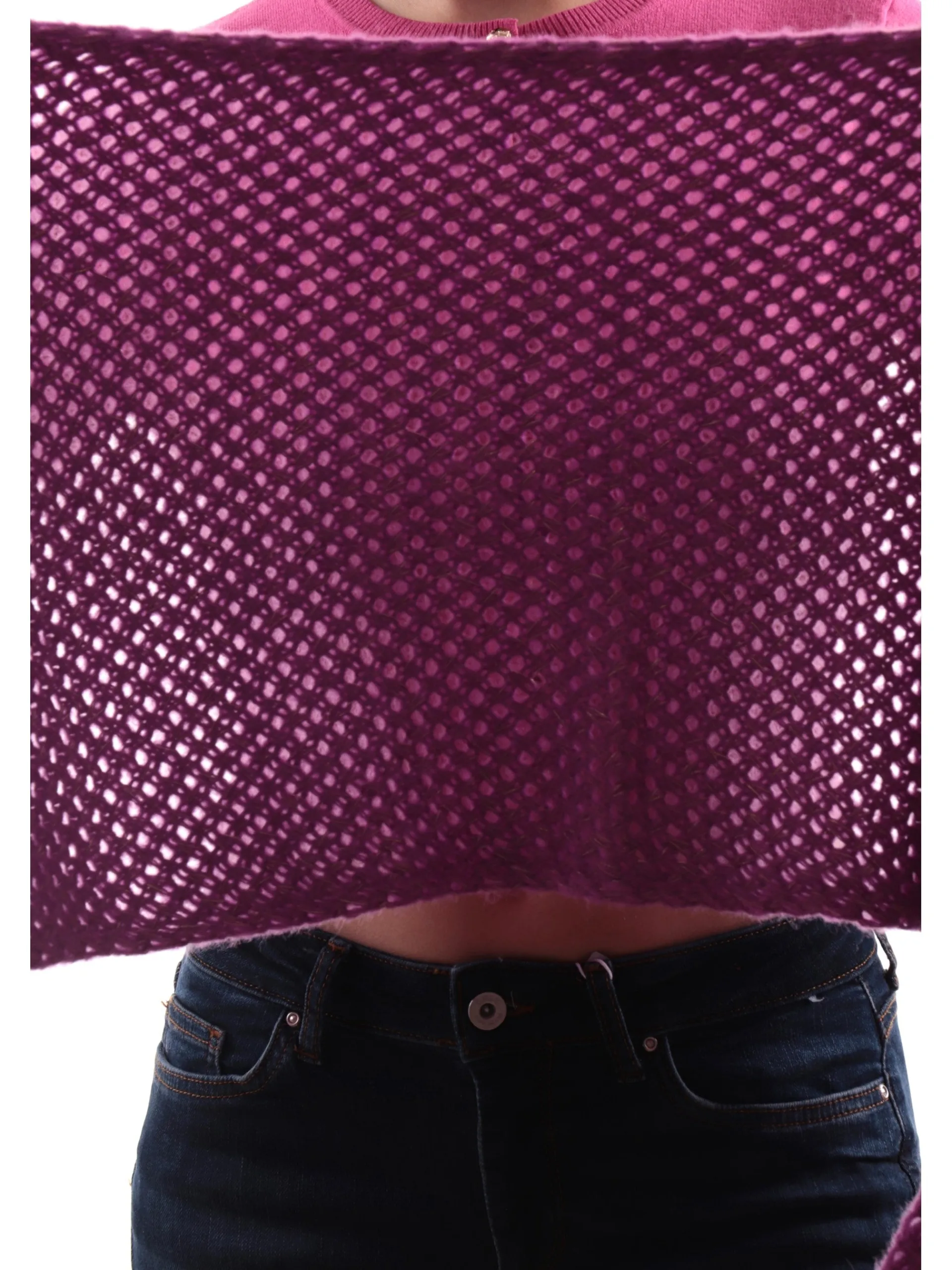 MOLLYBRACKEN Sciarpe*Sciarpa Fucsia Molly Bracken con Frange da Donna B215AH