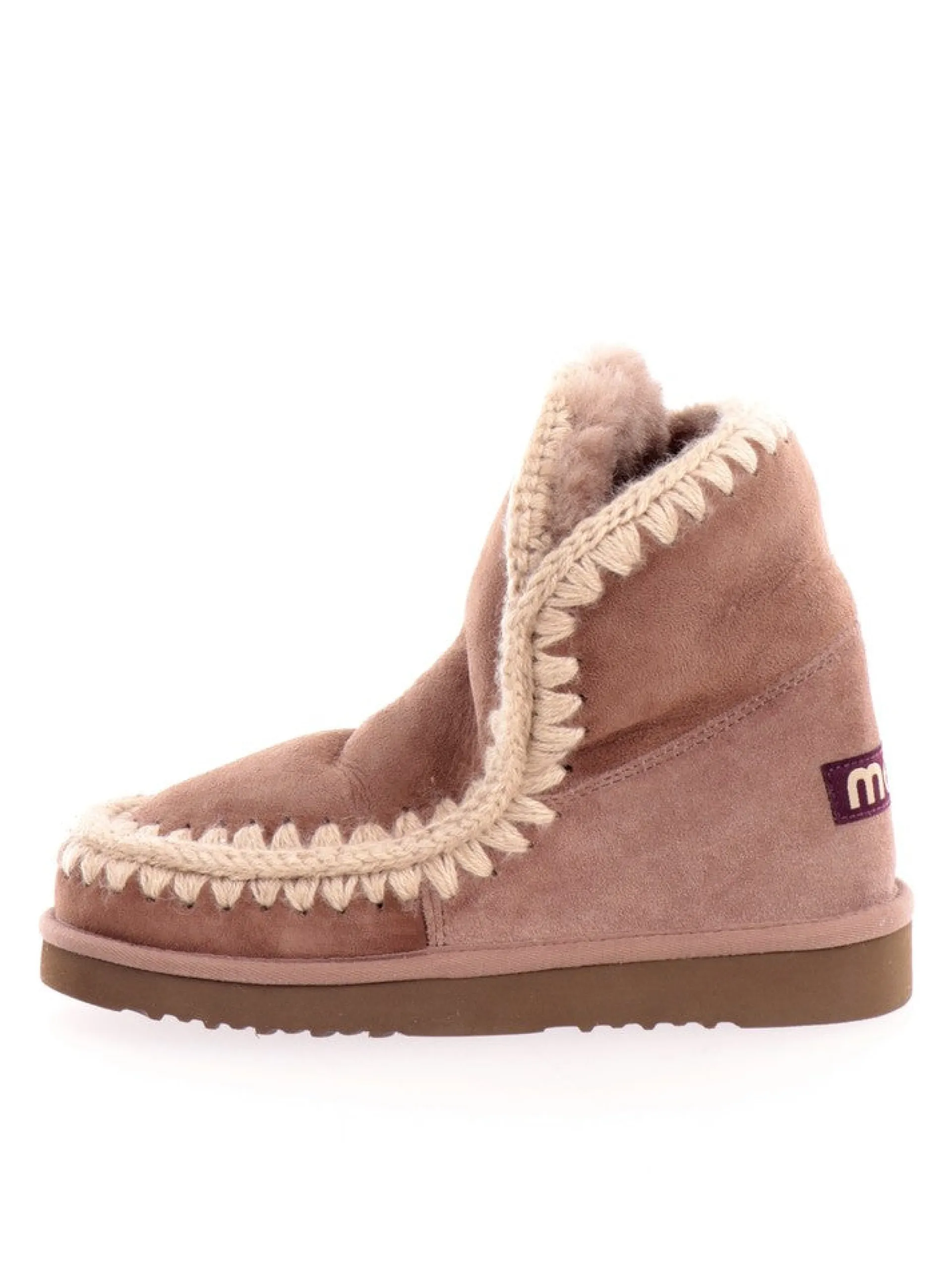 MOU Stivali*Stivali Tortora Eskimo da Donna bassi 101001-AELGRY