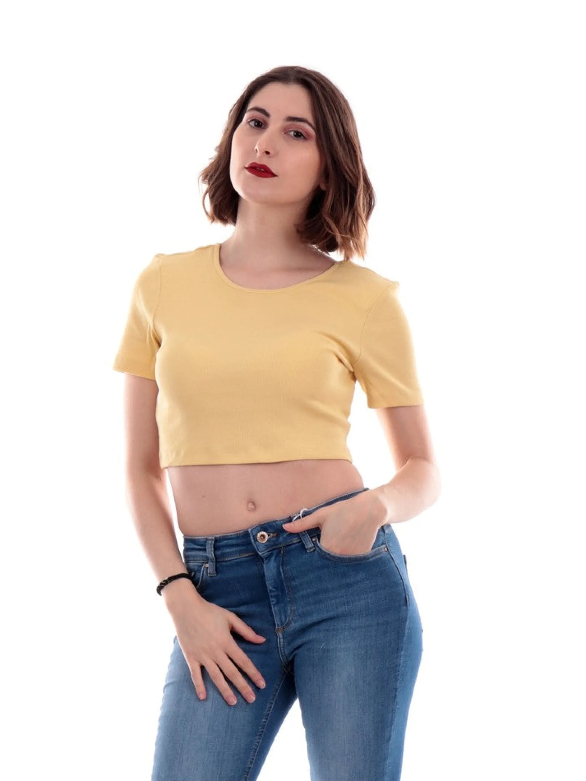 ONLY Maglie*Top da donna giallo 15235303