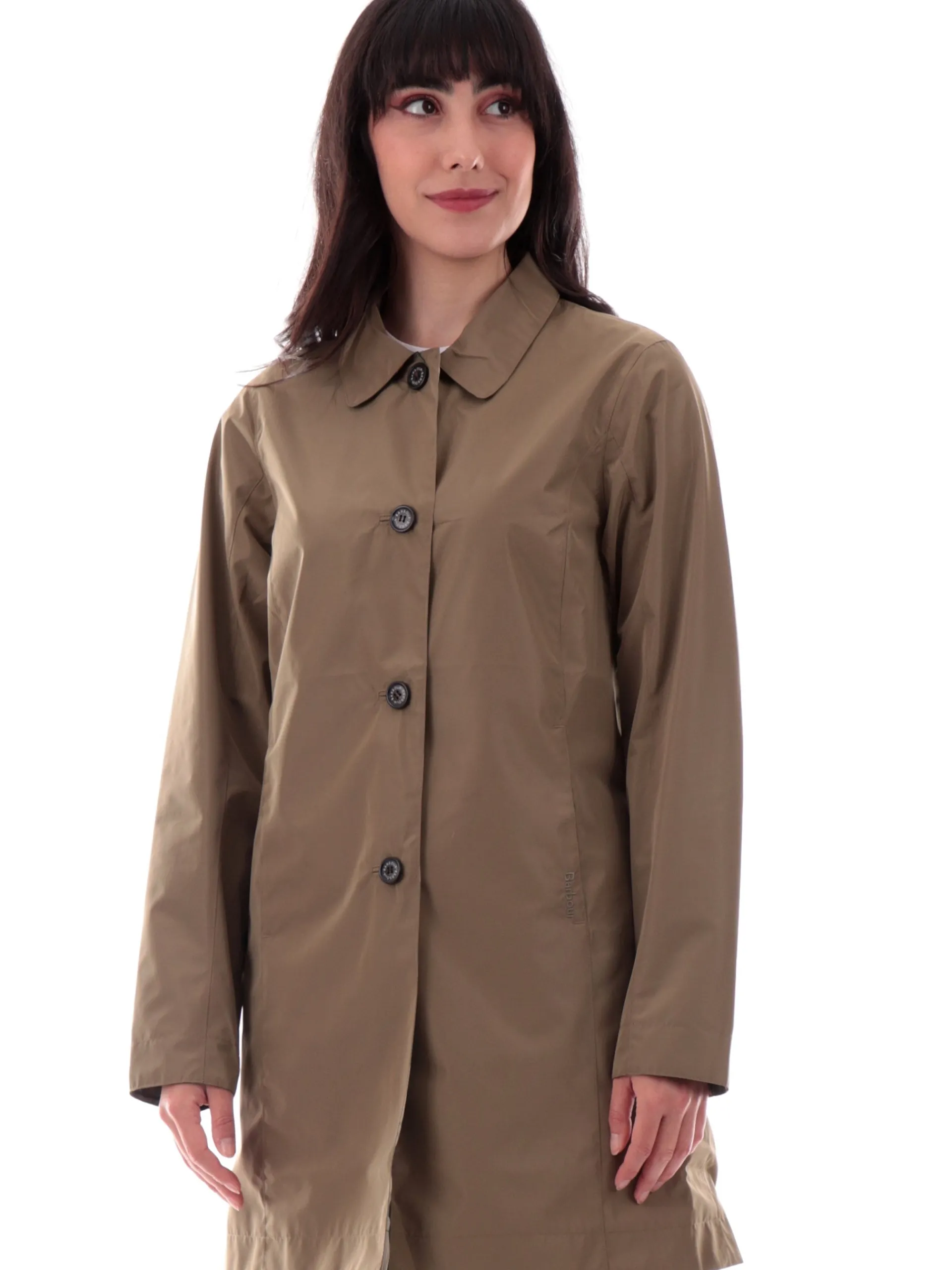 BARBOUR Cappotti*Trench donna reversibile da donna Babbity beige impermeabile LSP0233GN32