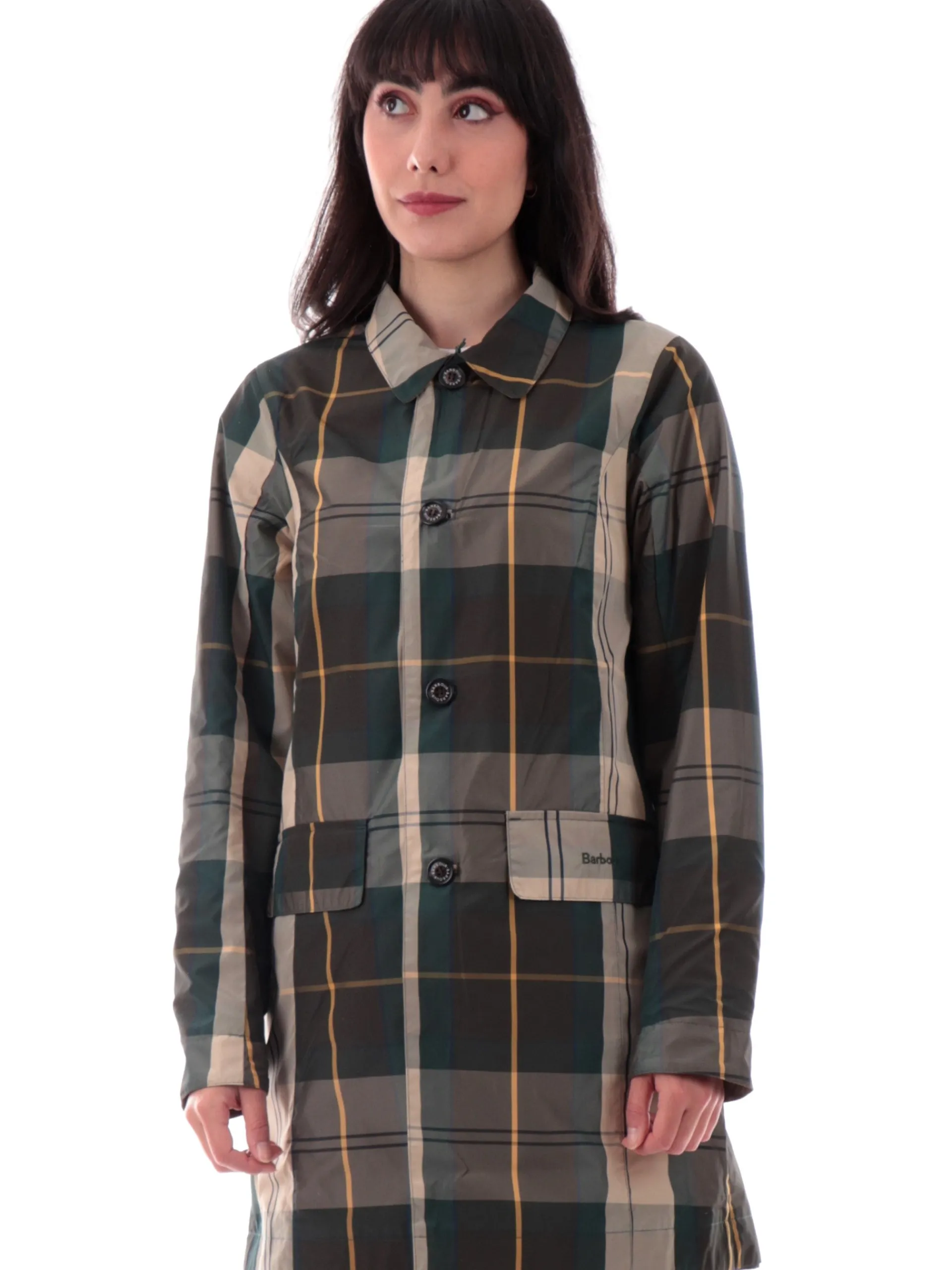 BARBOUR Cappotti*Trench donna reversibile da donna Babbity beige impermeabile LSP0233GN32