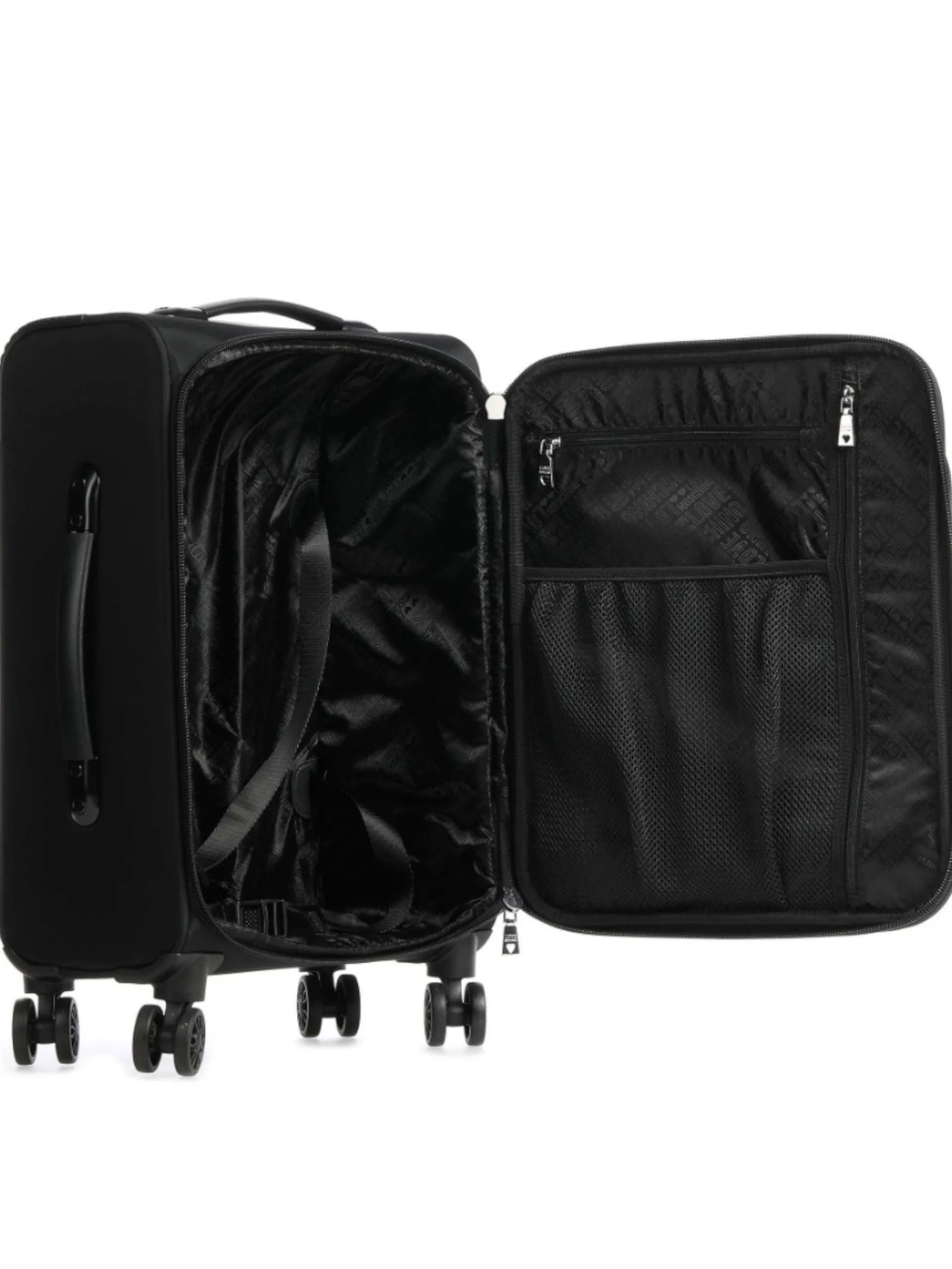LOVE MOSCHINO Trolley*Trolley valigia nera da donna con rotelle JC5101PP0FKX