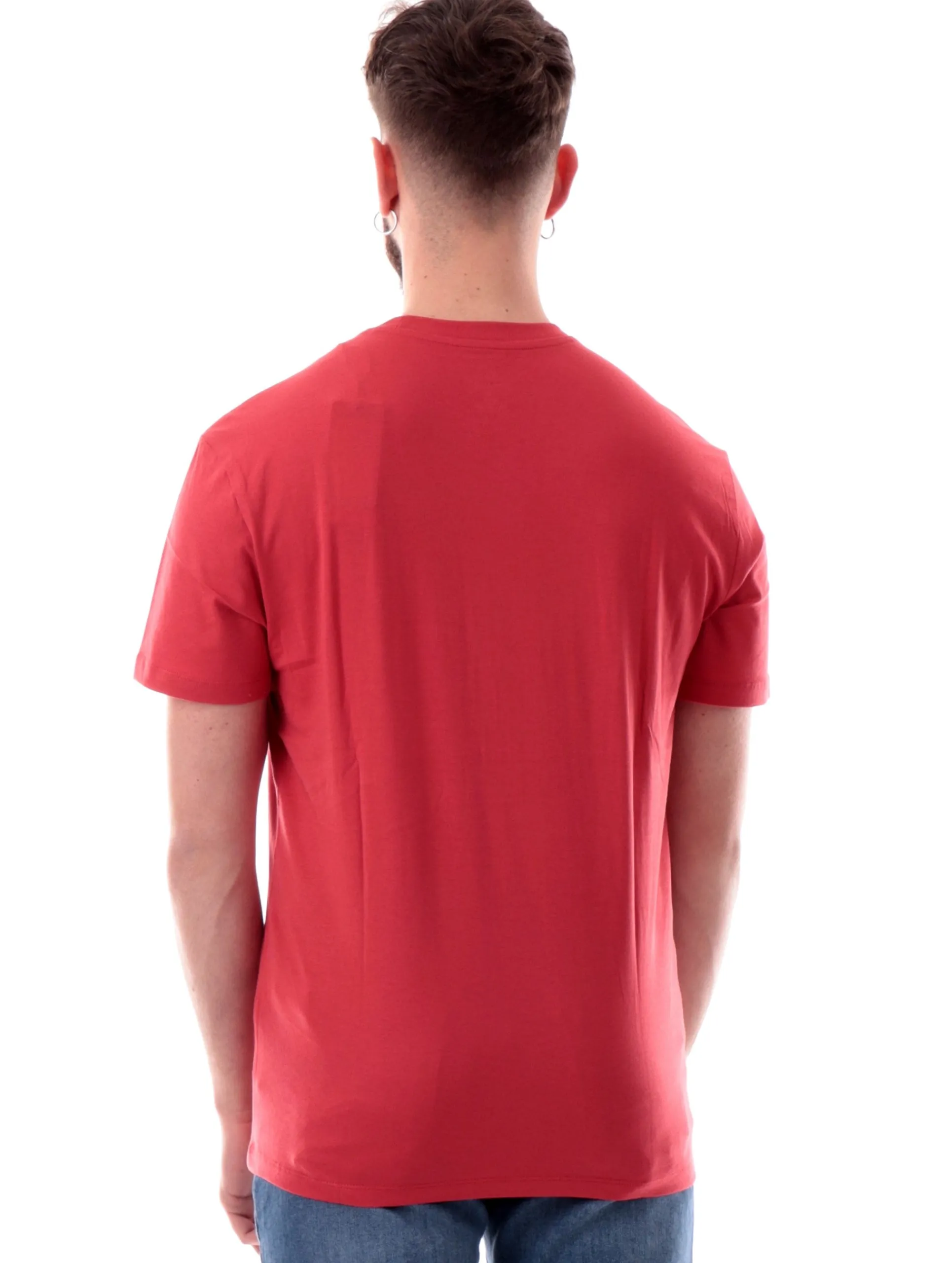 ARMANI EXCHANGE T-Shirt*T-shirt AX rossa da uomo logo AX gommato XM000752AF12308