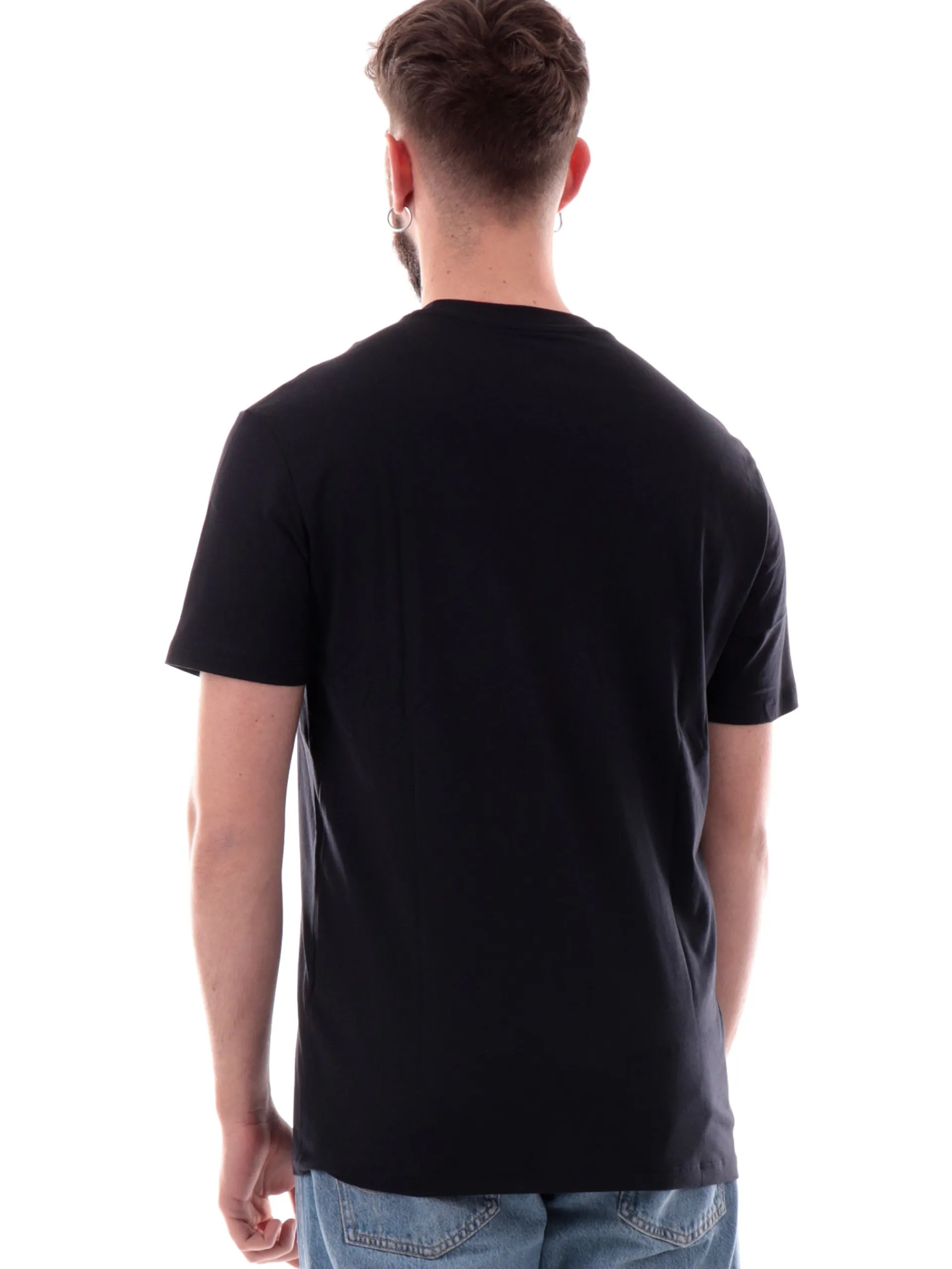 ARMANI EXCHANGE T-Shirt*T-shirt AX blu da uomo logo AX gommato XM000752AF12308