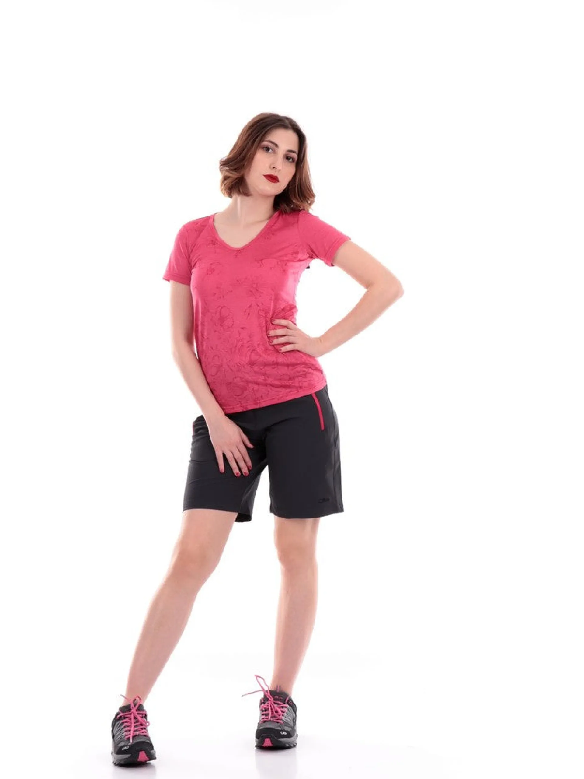 CMP T-Shirt*T-Shirt fucsia da donna 39T6136