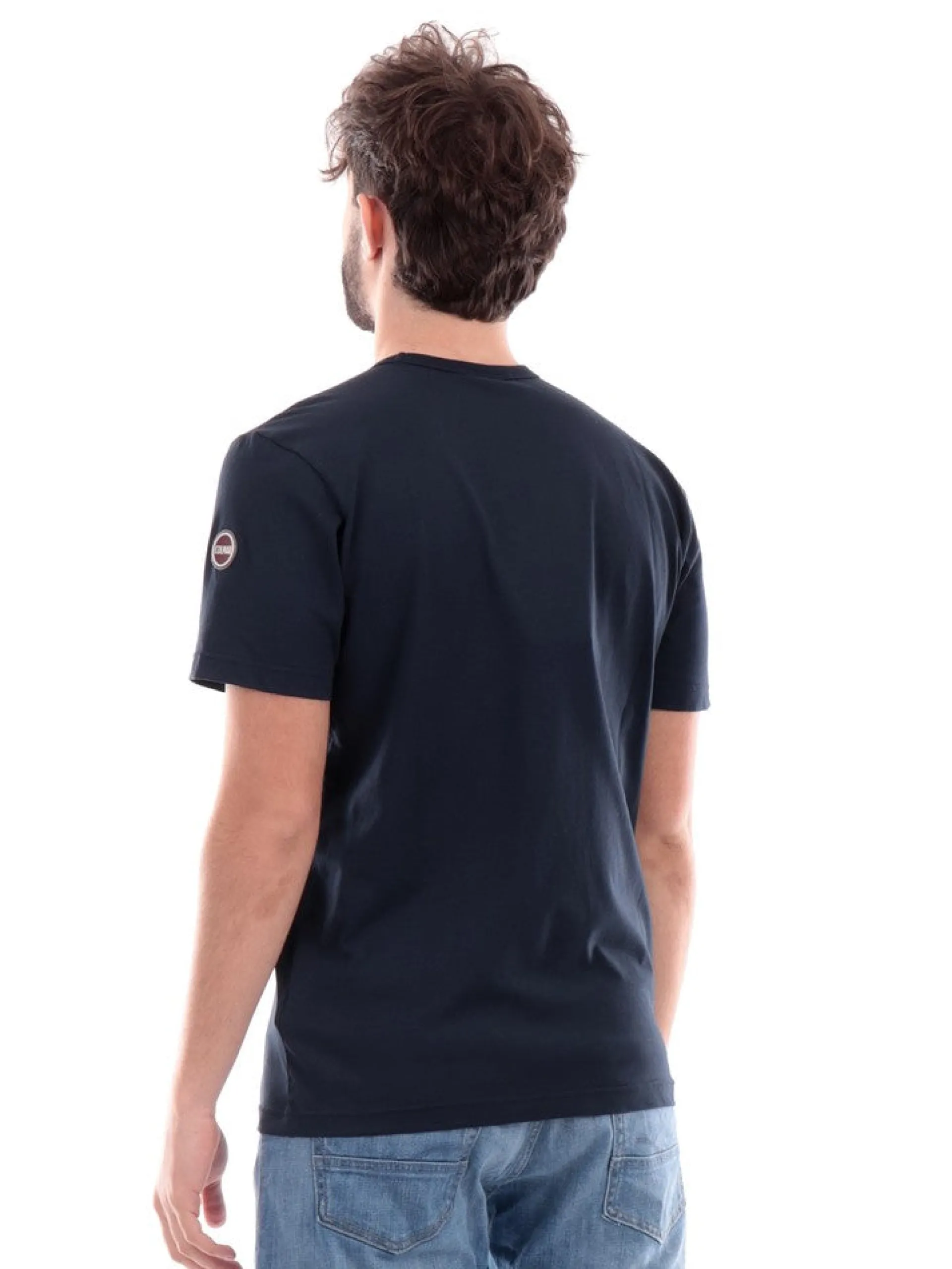 COLMAR T-Shirt*T-shirt blu da uomo con patch 75406SH