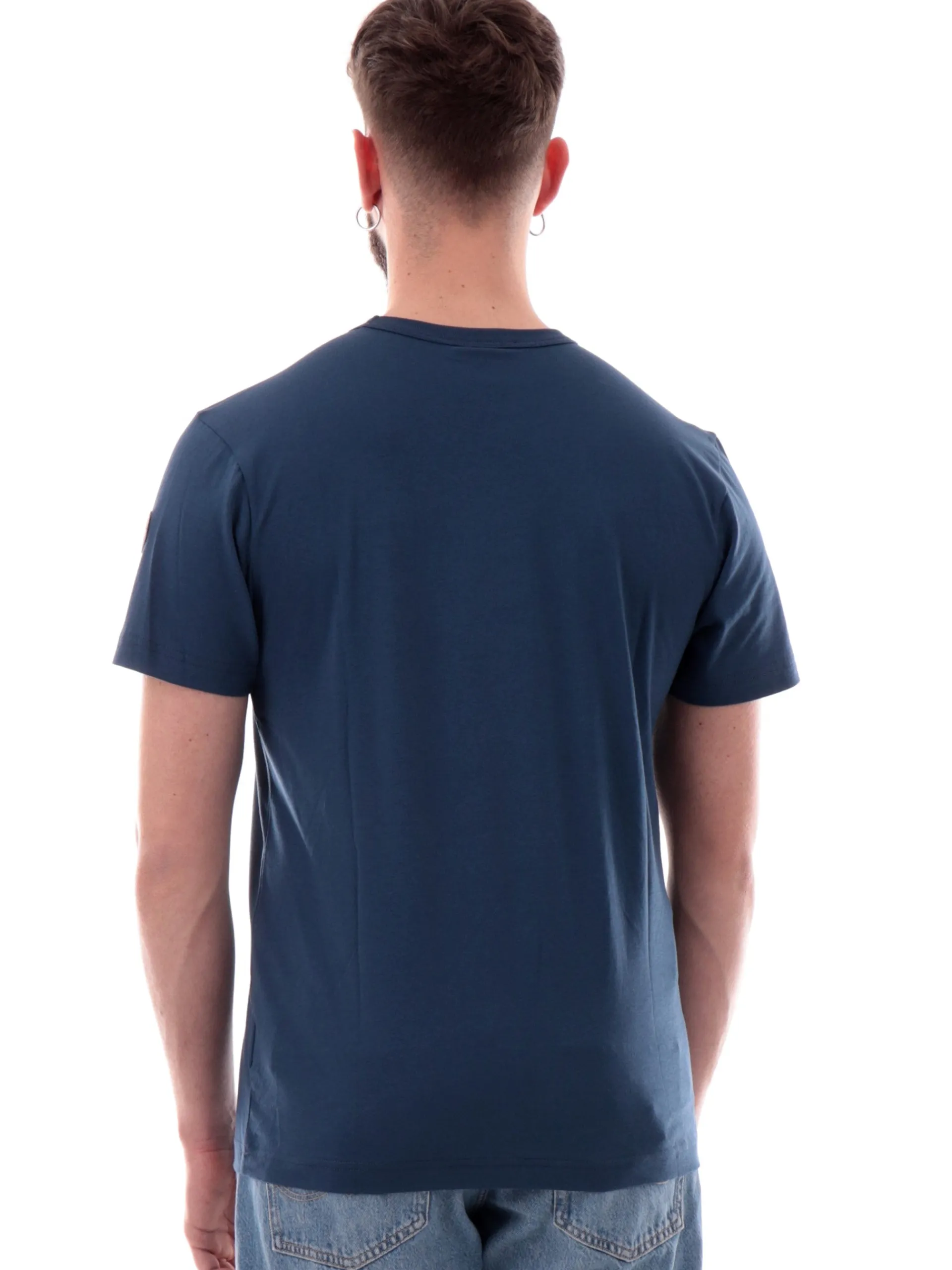 COLMAR T-Shirt*T-shirt blu da uomo con patch 75406SH
