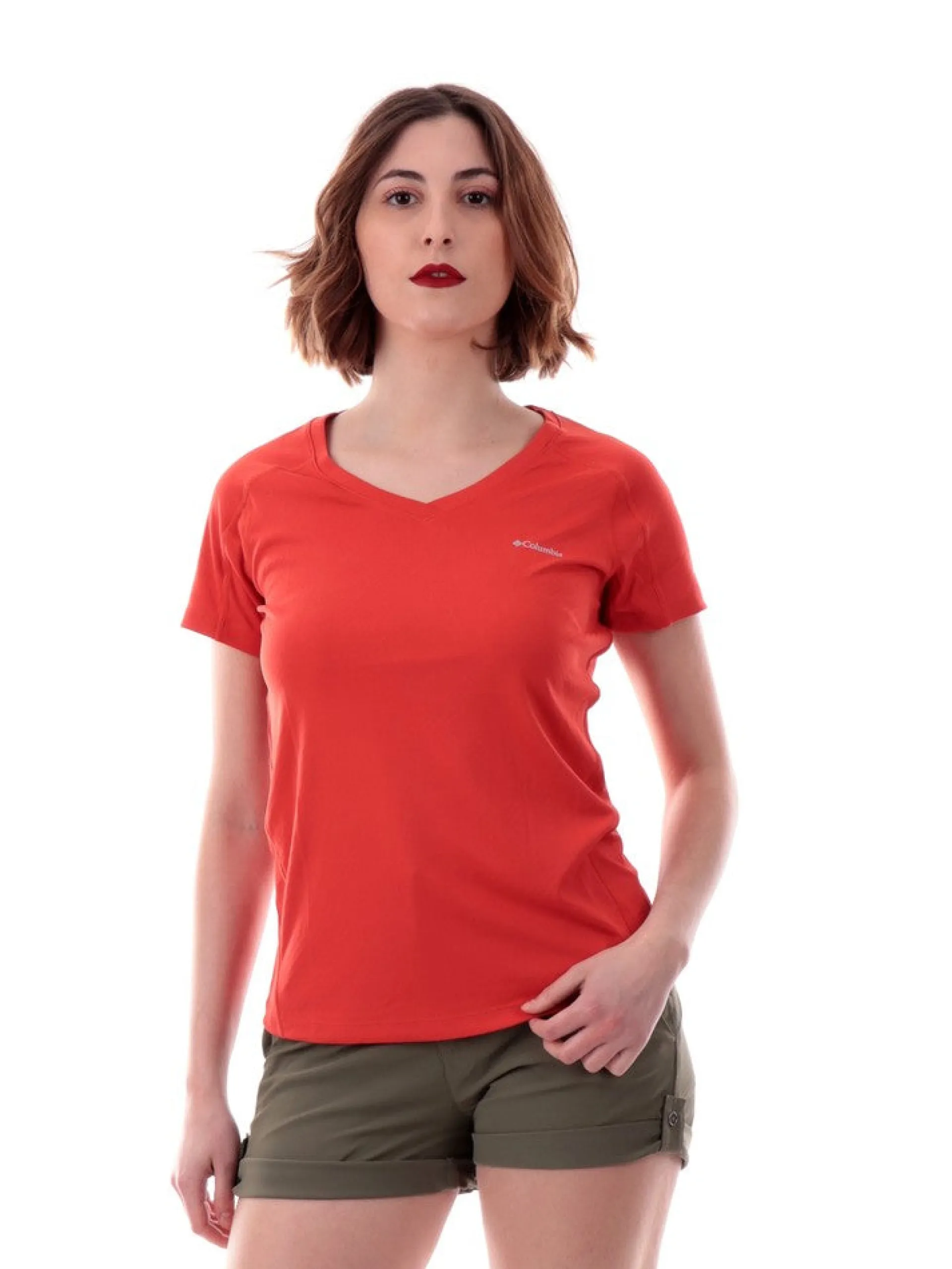 COLUMBIA T-Shirt*T-Shirt Rossa da Donna Zero Rules AL6914