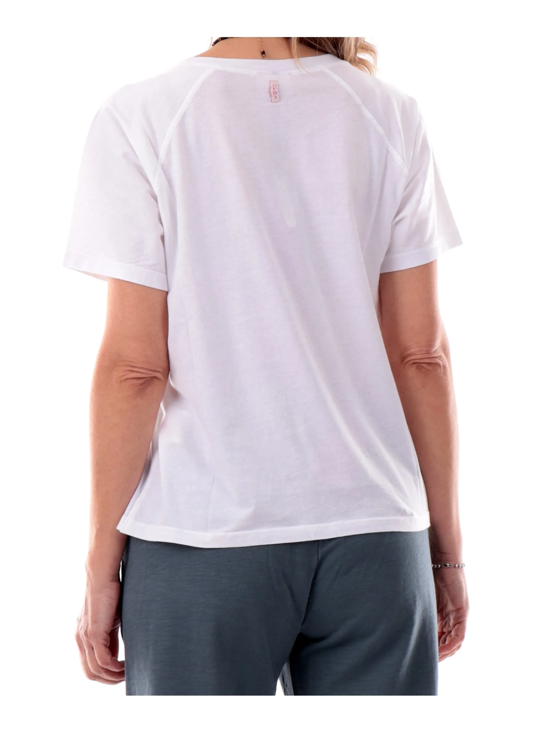DEHA T-Shirt*T-shirt bianca da donna con maxi stampa D22463