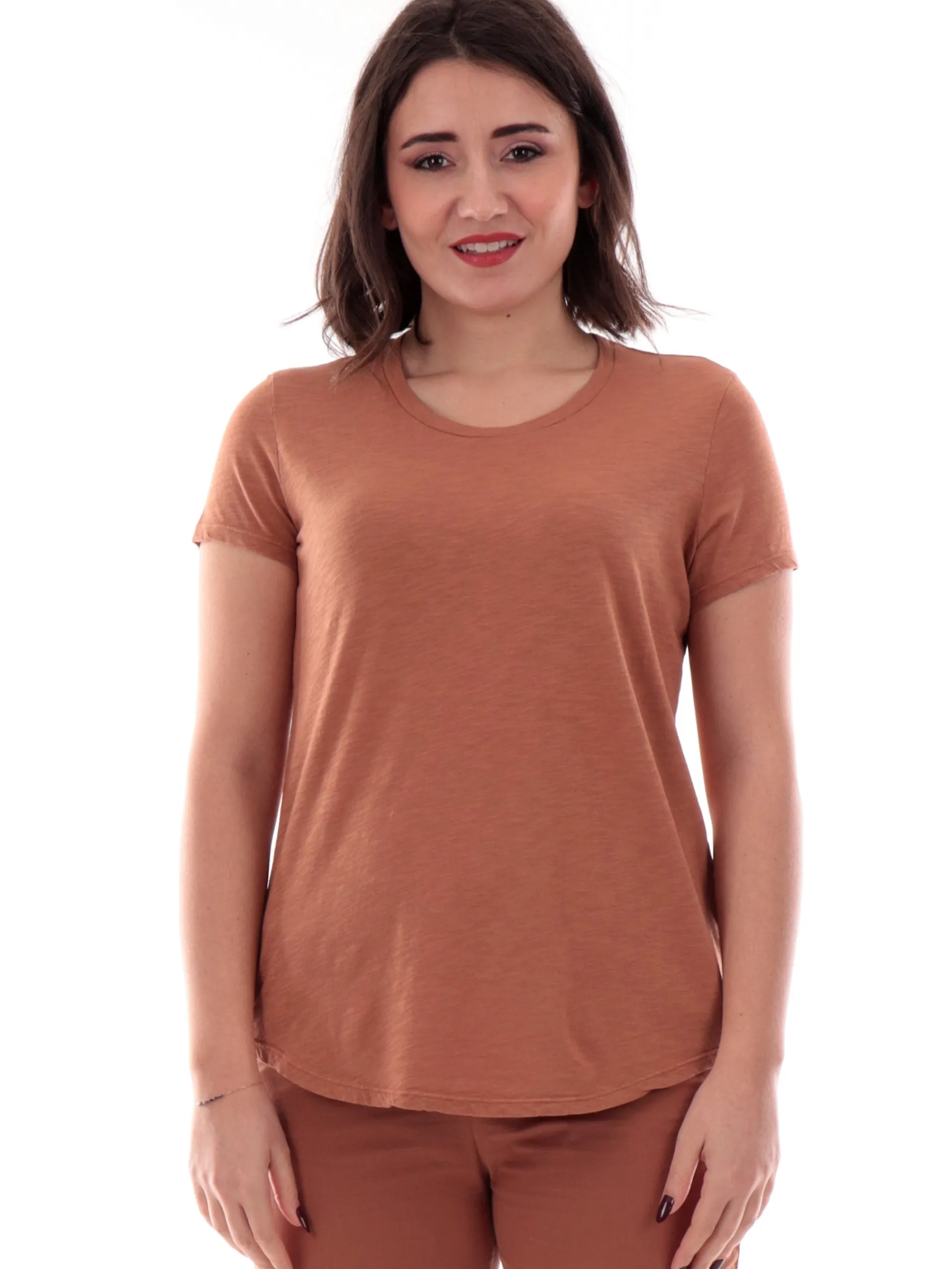DEHA T-Shirt*T-shirt marrone da donna in jersey A00631