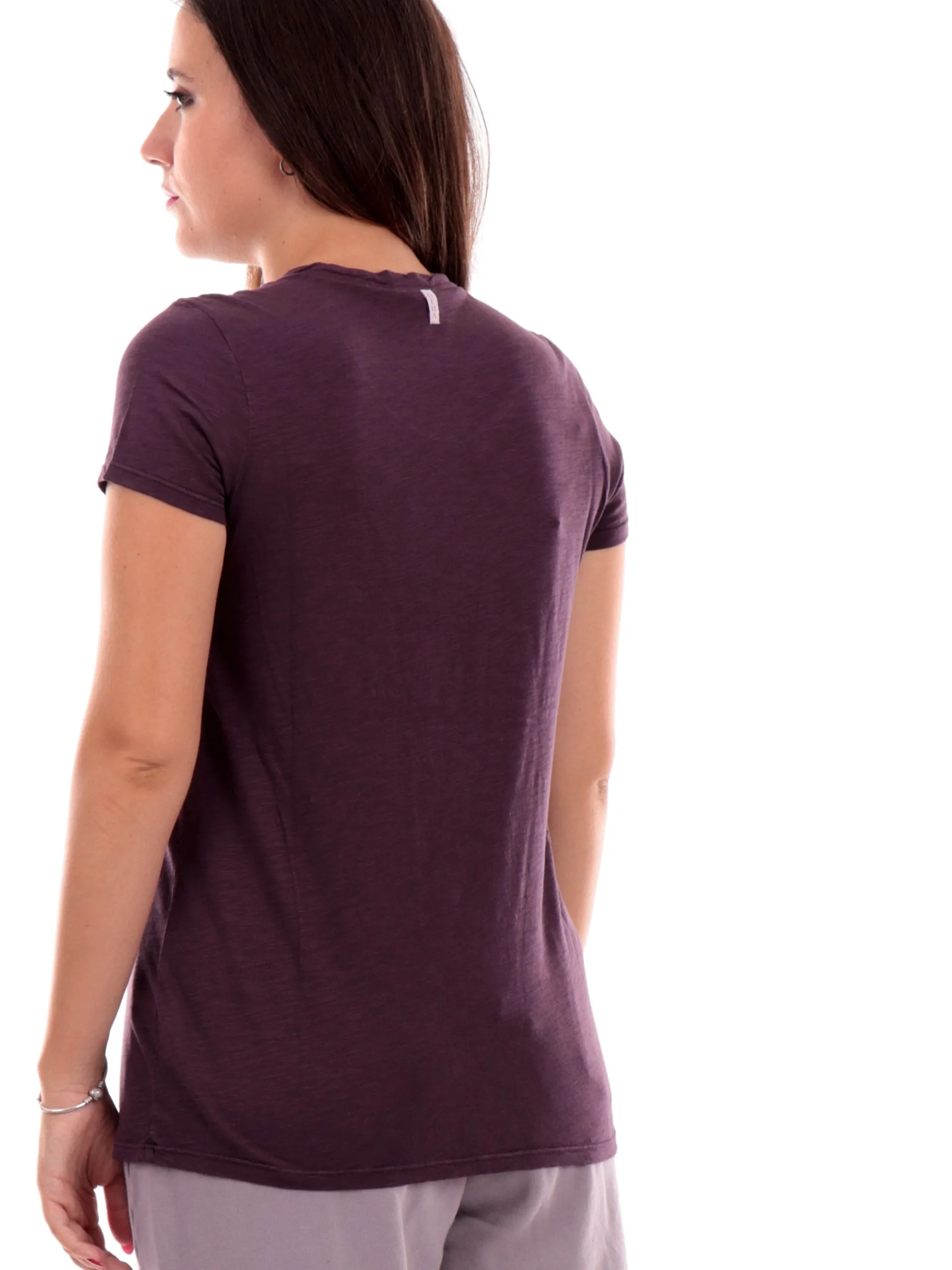 DEHA T-Shirt*T-shirt viola da donna con stampa A00590