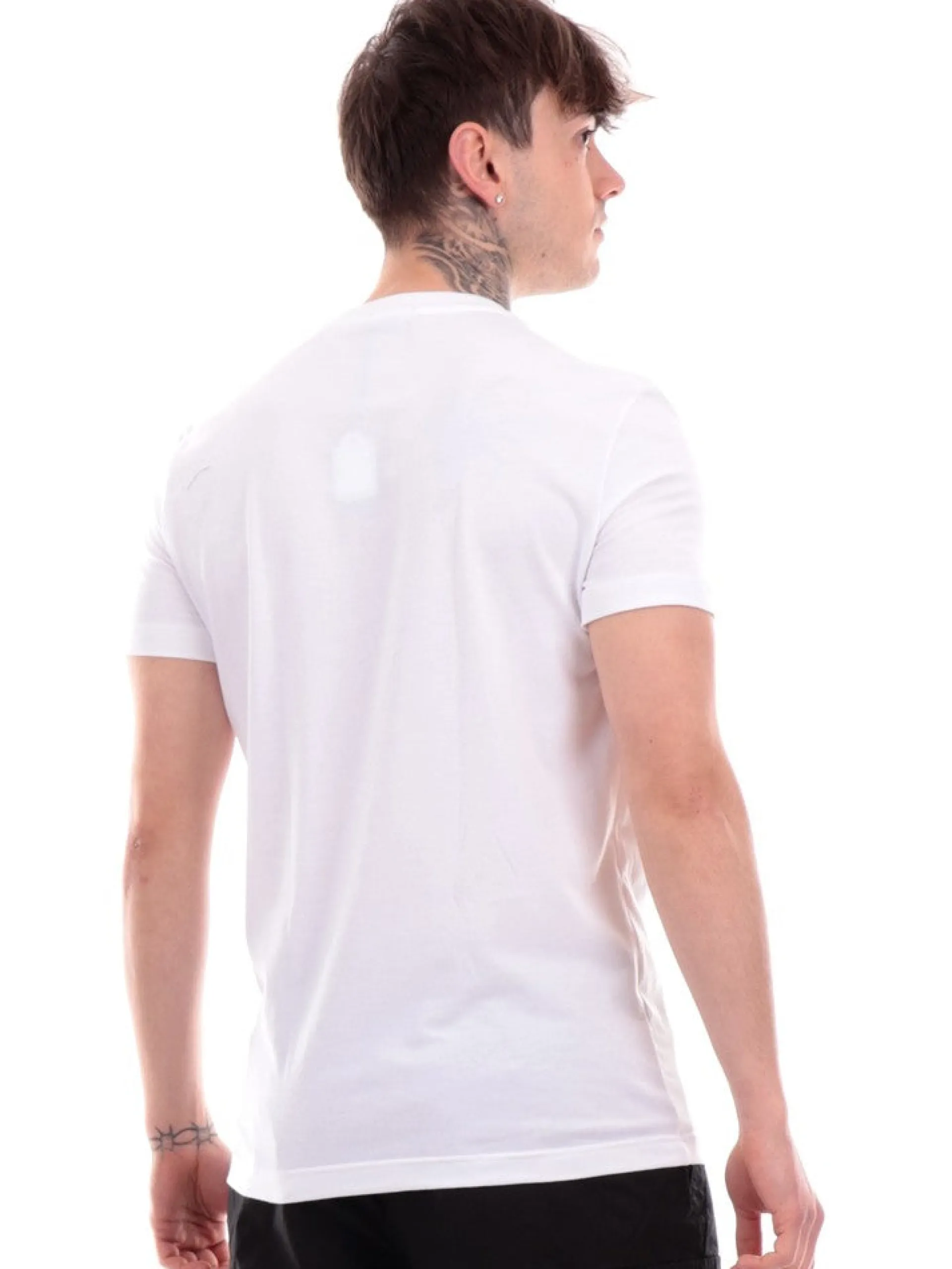 DSQUARED T-Shirt*T-shirt bianca da uomo logo stampato D9M205190