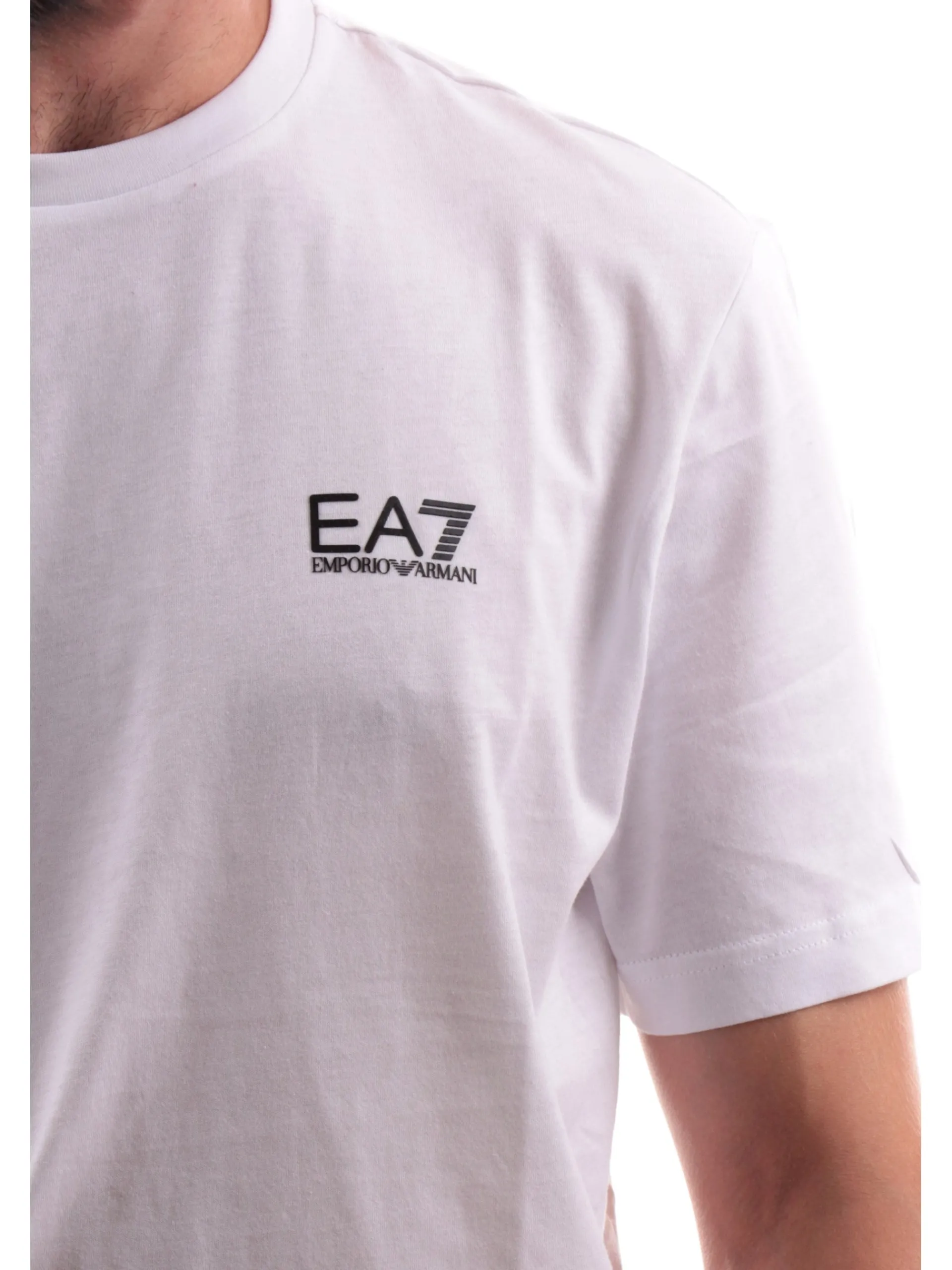 EMPORIO ARMANI 7 T-Shirt*T-shirt Emporio Armani bianca da uomo con logo 8NPT25JVPZ