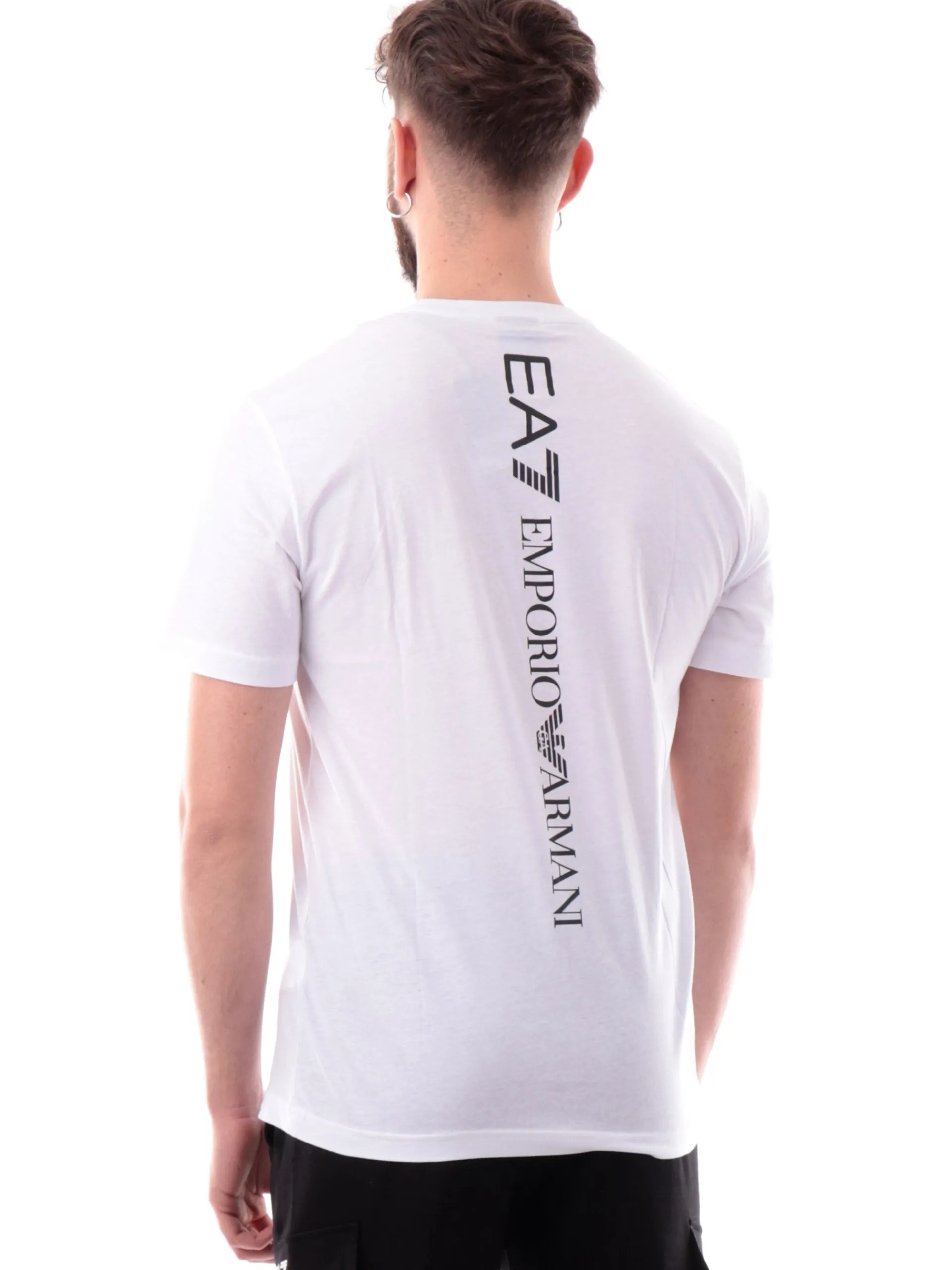 EMPORIO ARMANI 7 T-Shirt*T-shirt Emporio Armani bianca da uomo logo davanti e dietro 7M000567AF10375