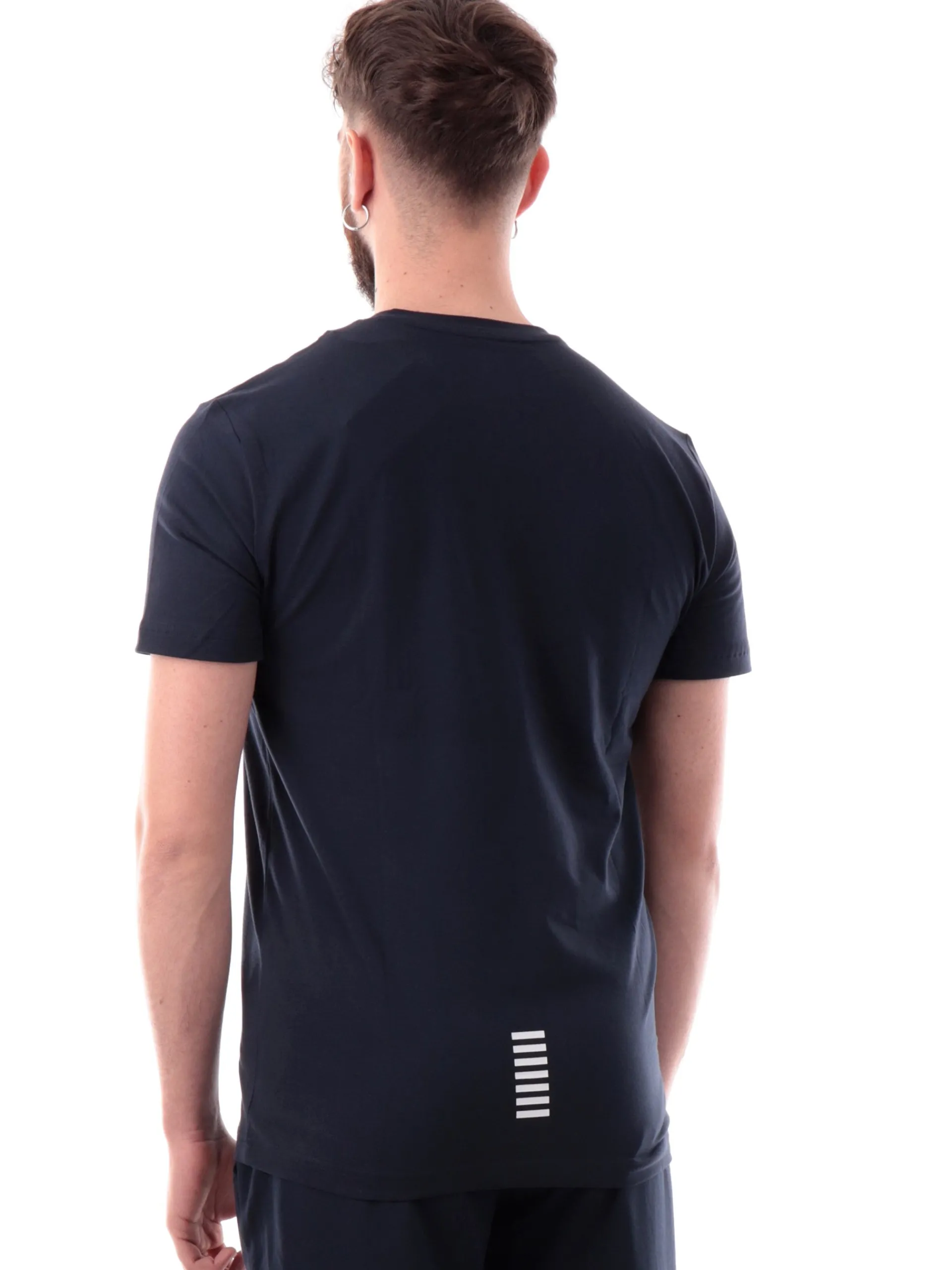 EMPORIO ARMANI 7 T-Shirt*T-shirt Emporio Armani EA7 blu da uomo scollo a V 8NPT27PJVQZ