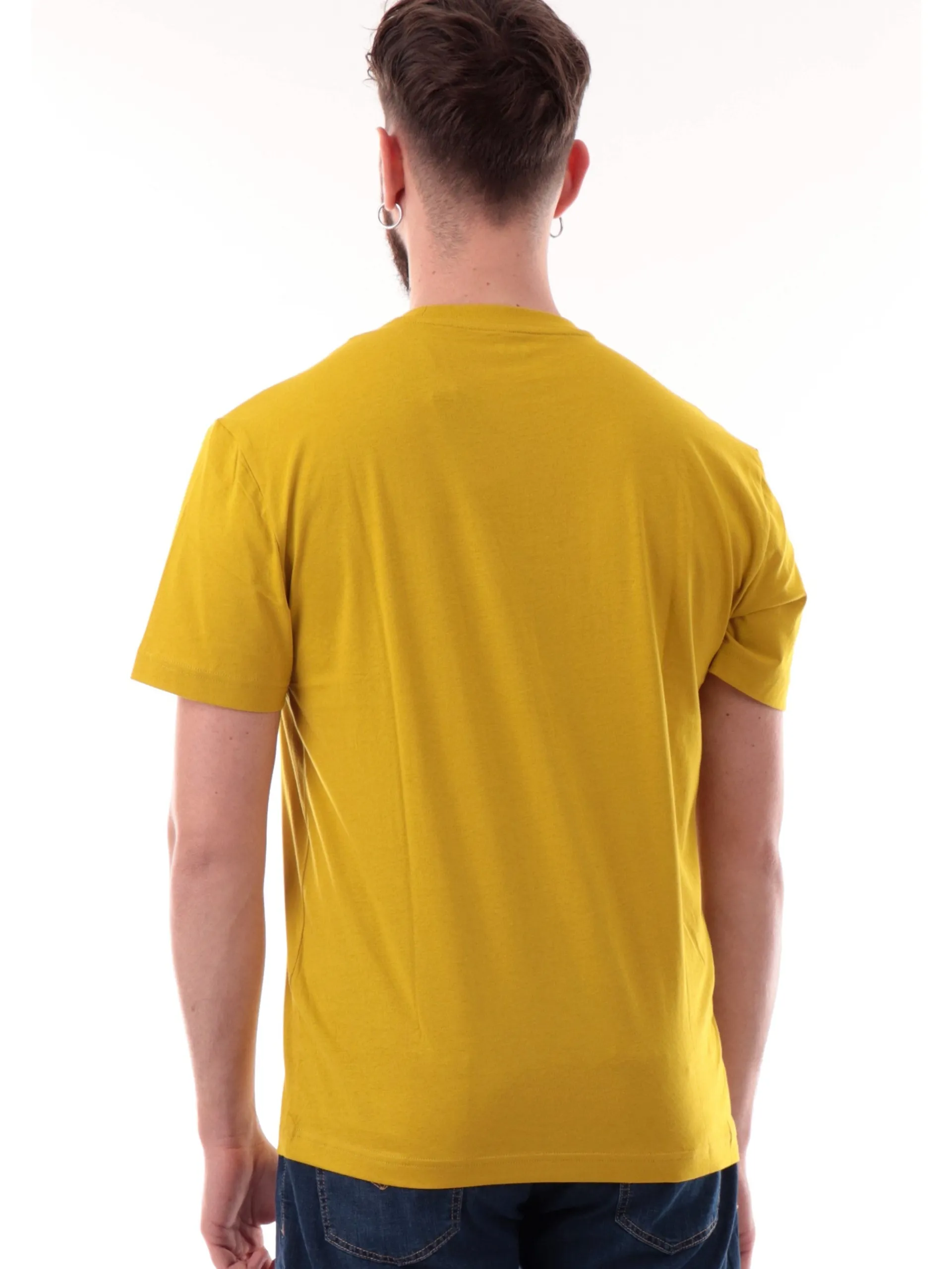 EMPORIO ARMANI 7 T-Shirt*T-shirt Emporio Armani EA7 gialla da uomo patch gommato 7M000224AF10375