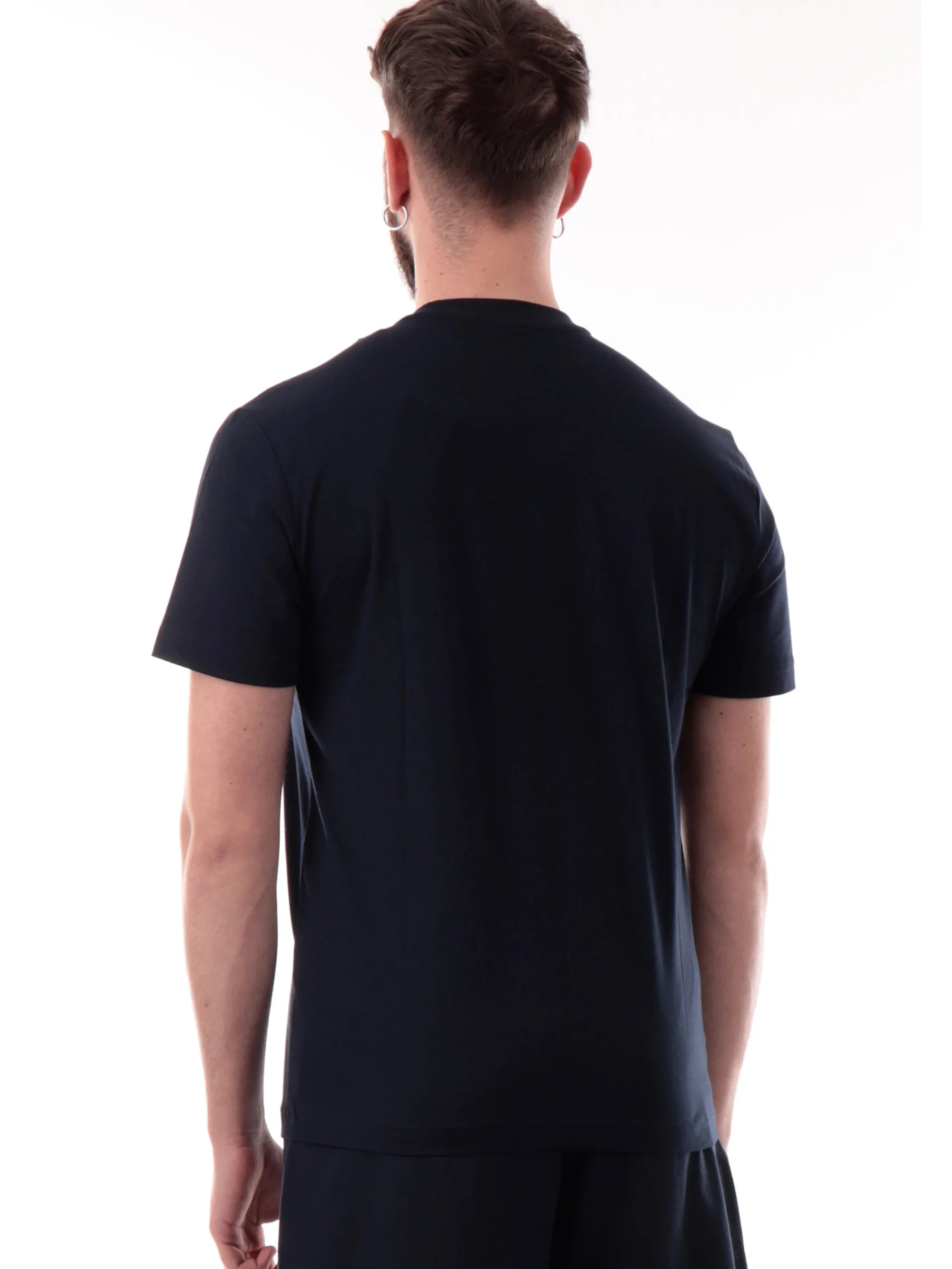 EMPORIO ARMANI 7 T-Shirt*T-shirt Emporio Armani EA7 blu da uomo patch gommato 7M000224AF10375