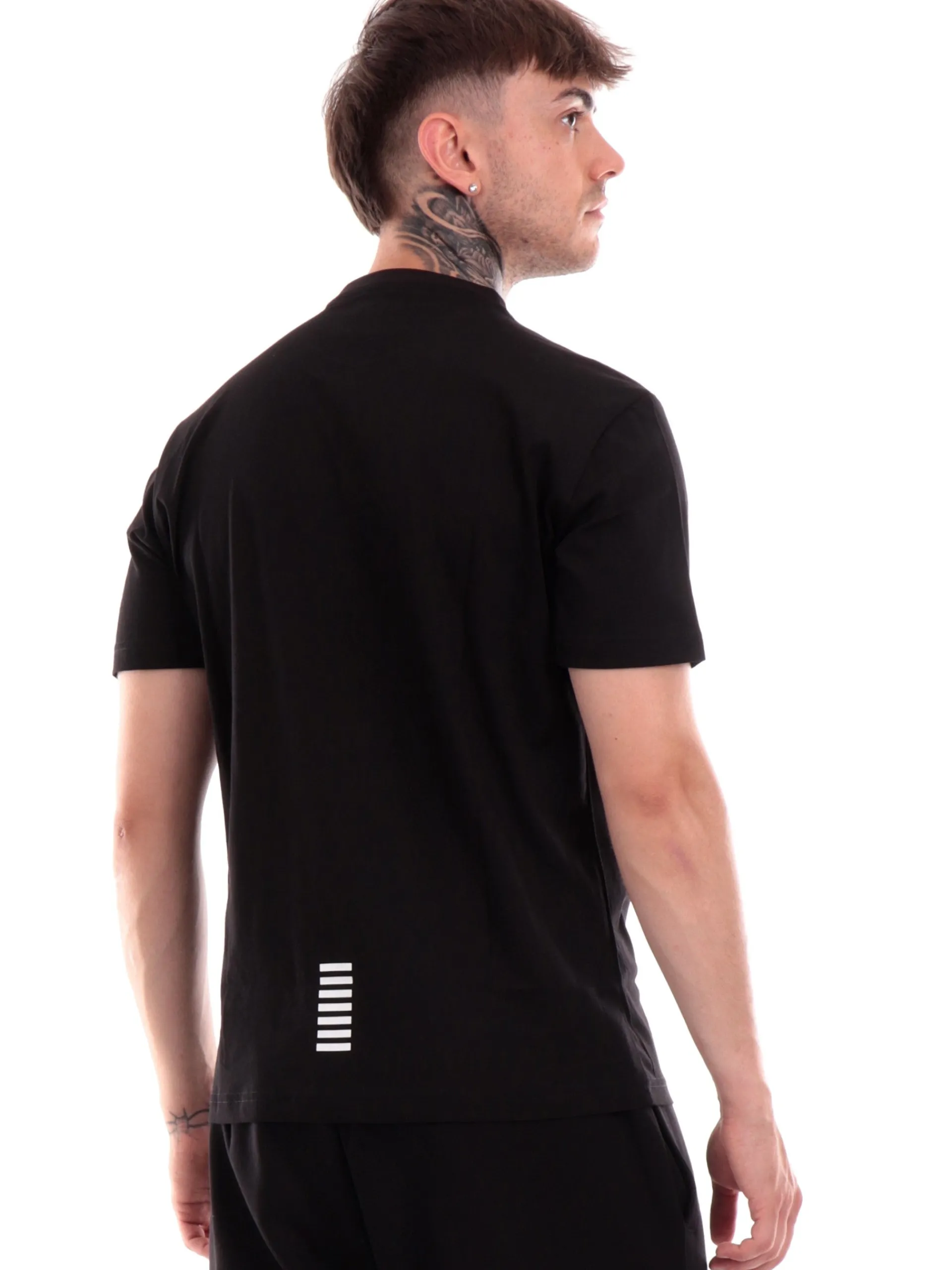 EMPORIO ARMANI 7 T-Shirt*T-shirt Emporio Armani nera da uomo con logo 8NPT25JVPZ
