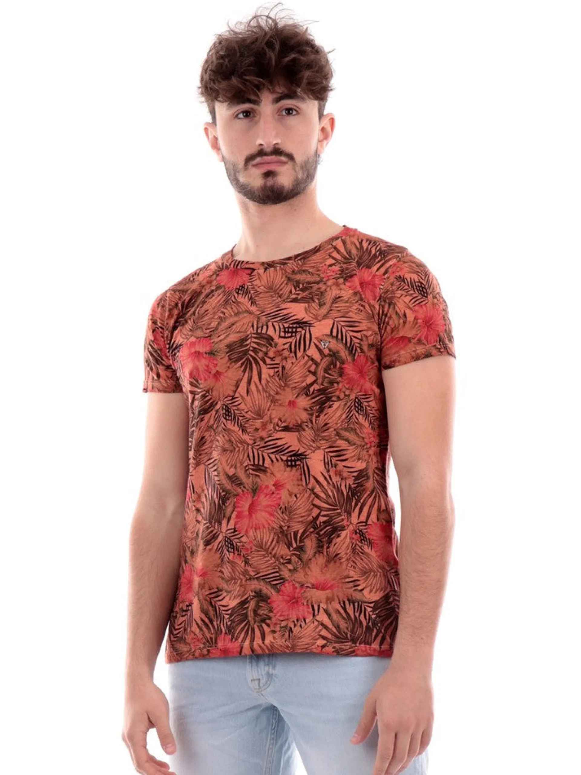FIFTY FOUR T-Shirt*T-shirt arancione da uomo UDALLT396