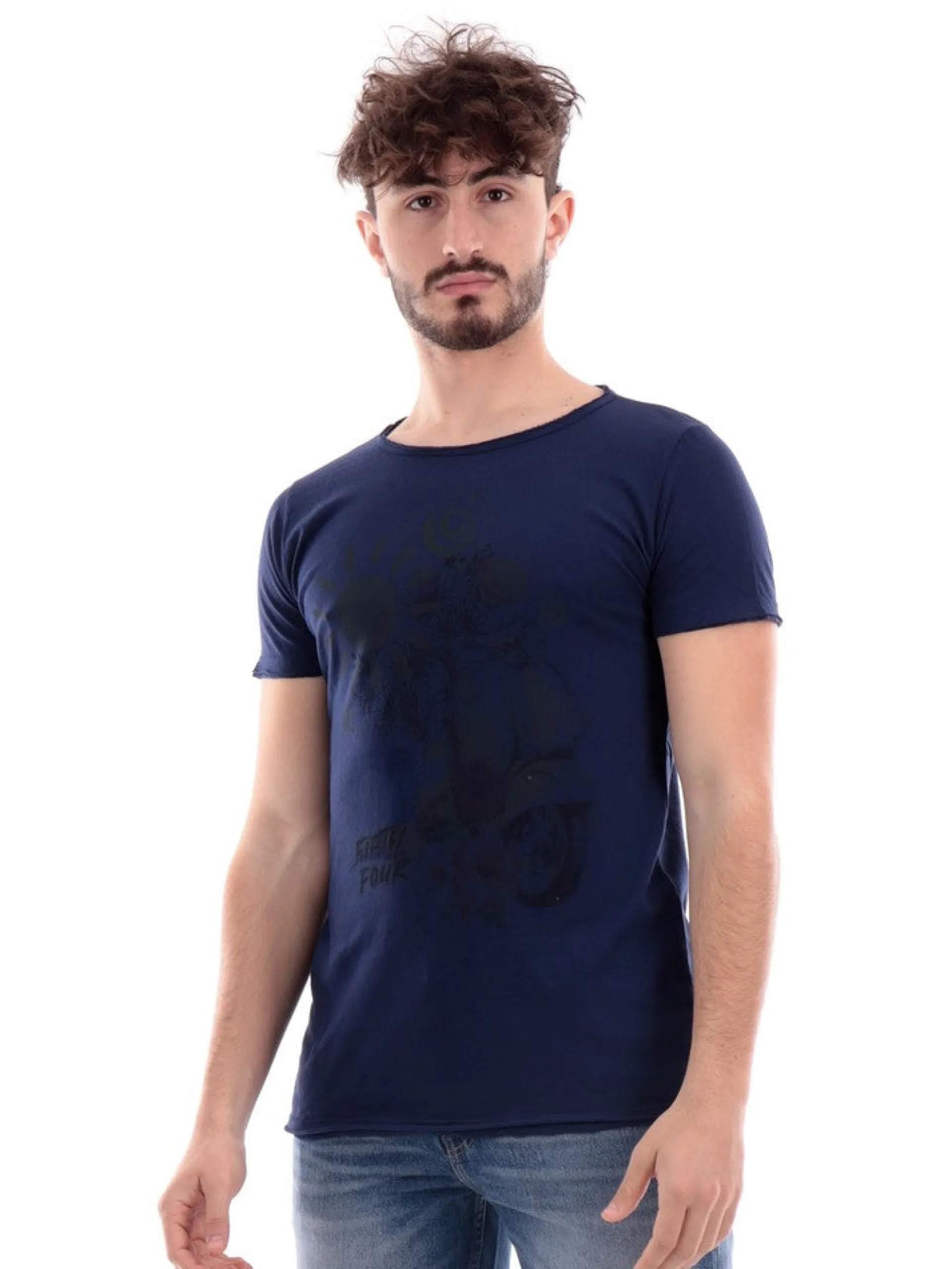 FIFTY FOUR T-Shirt*T-shirt blu da uomo FLUSHT396