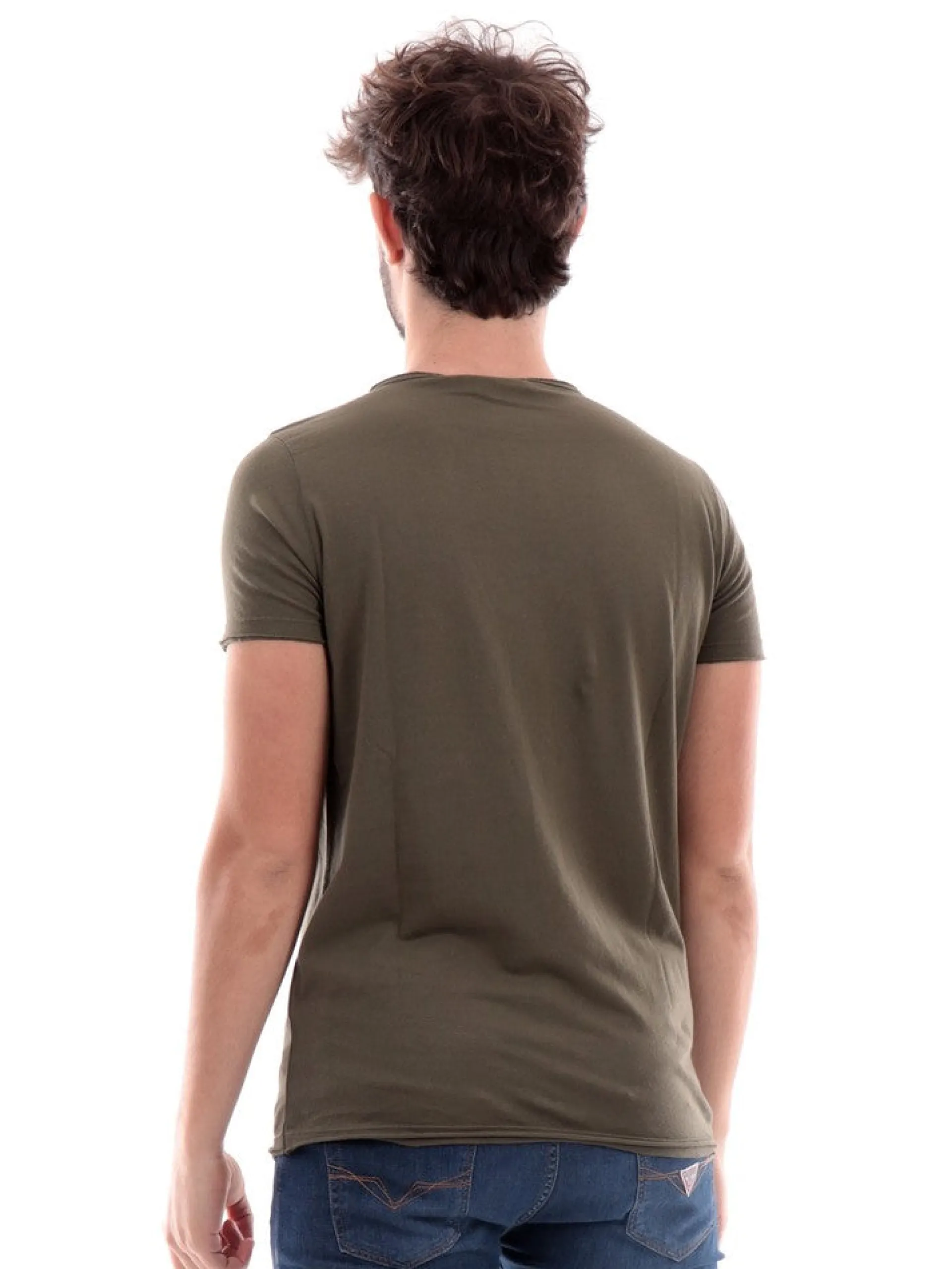 FIFTY FOUR T-Shirt*T-shirt verde militare da uomo FLUSHT396