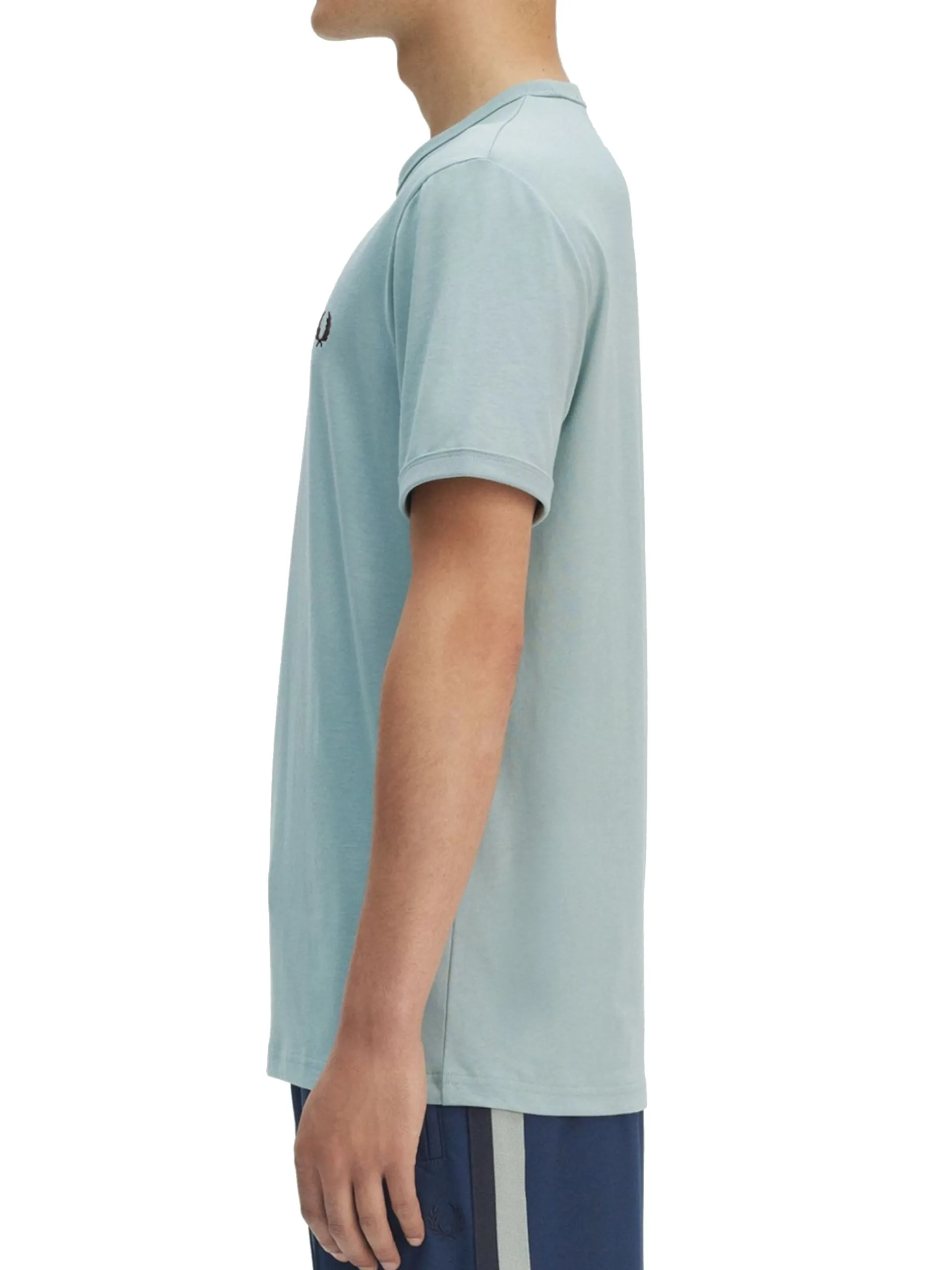 FRED PERRY T-Shirt*T-shirt argento da uomo Ringer M3519