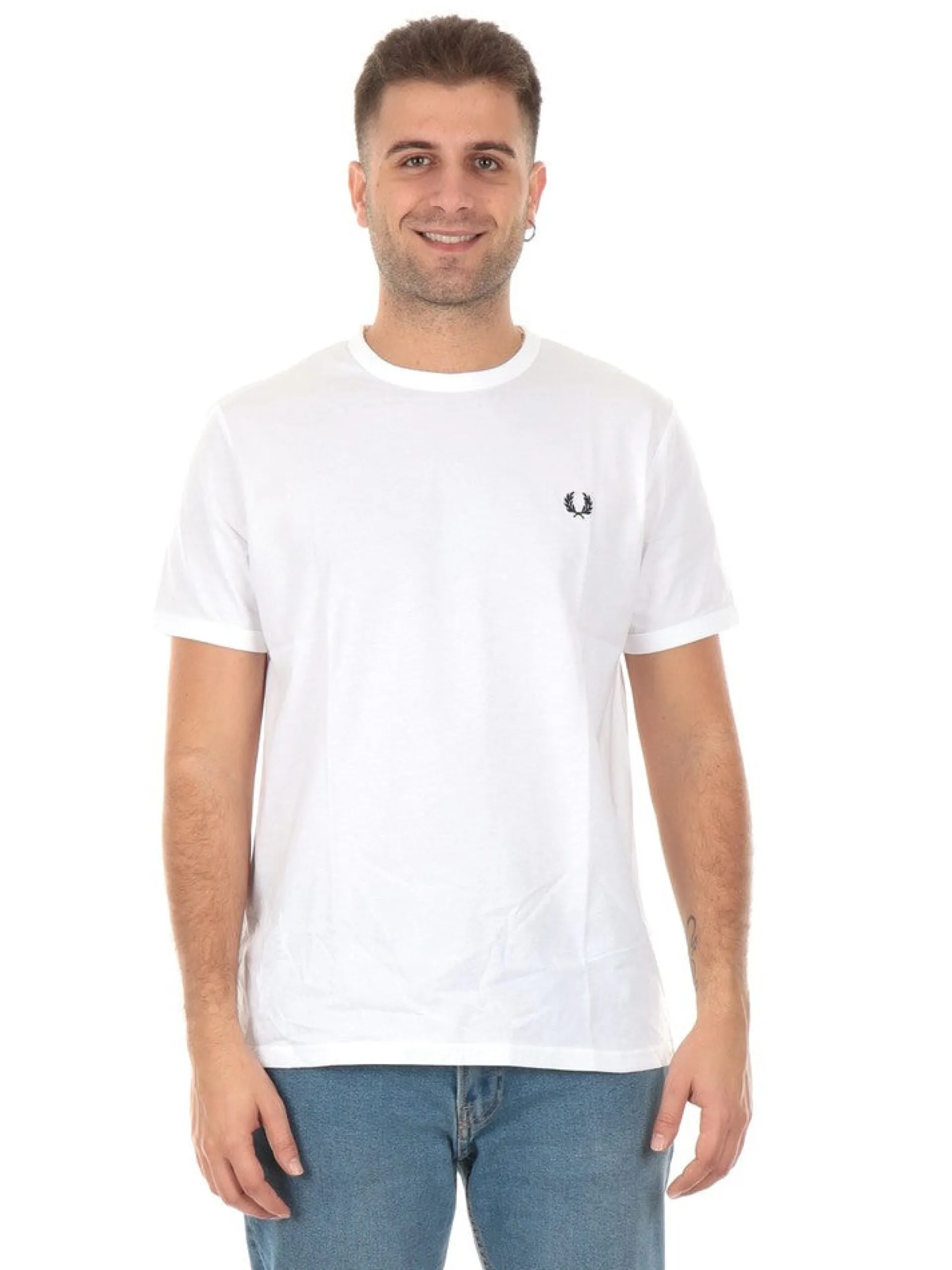FRED PERRY T-Shirt*T-shirt bianca da uomo M3519
