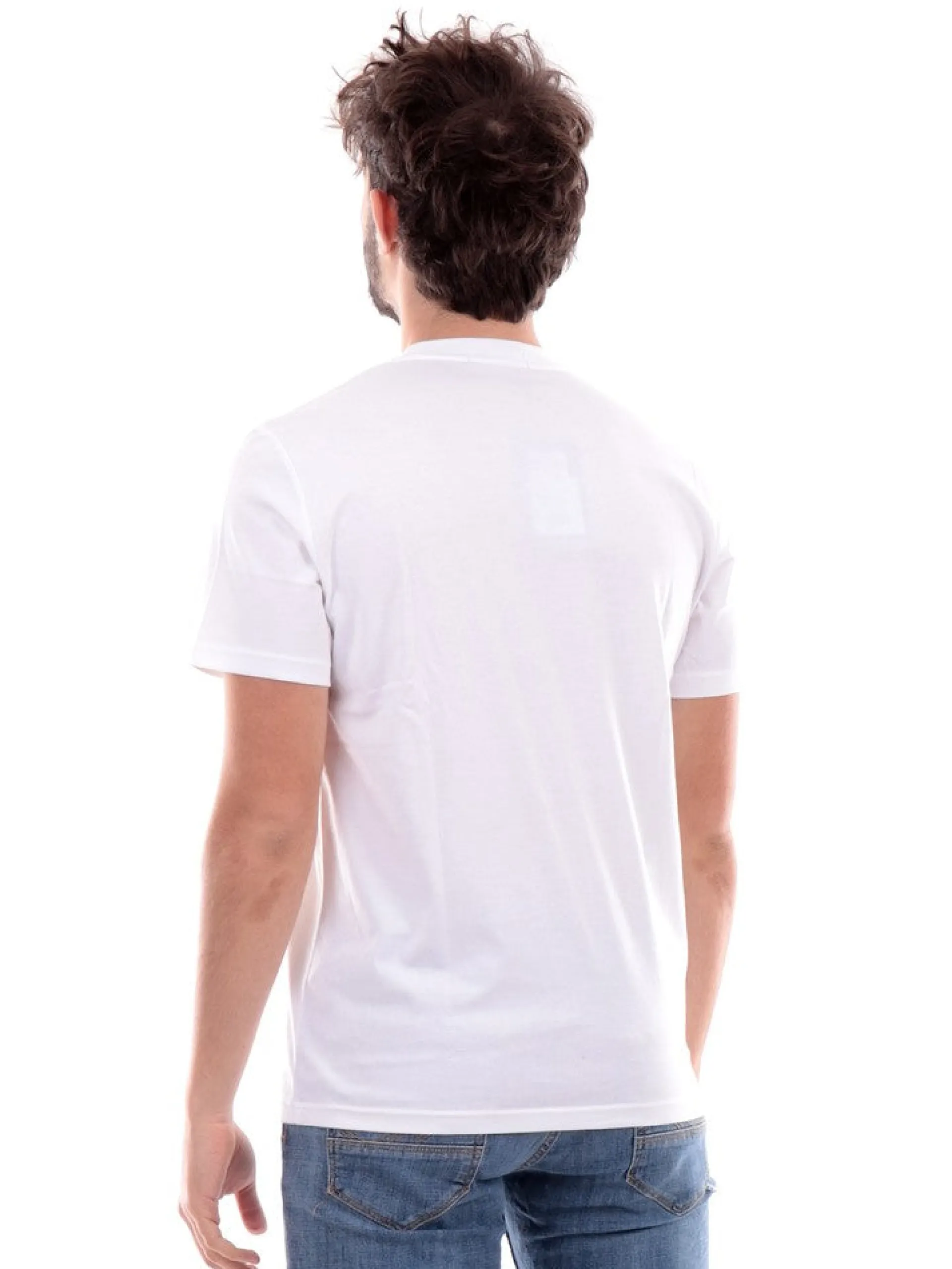 FRED PERRY T-Shirt*T-shirt bianca da uomo con logo M4580