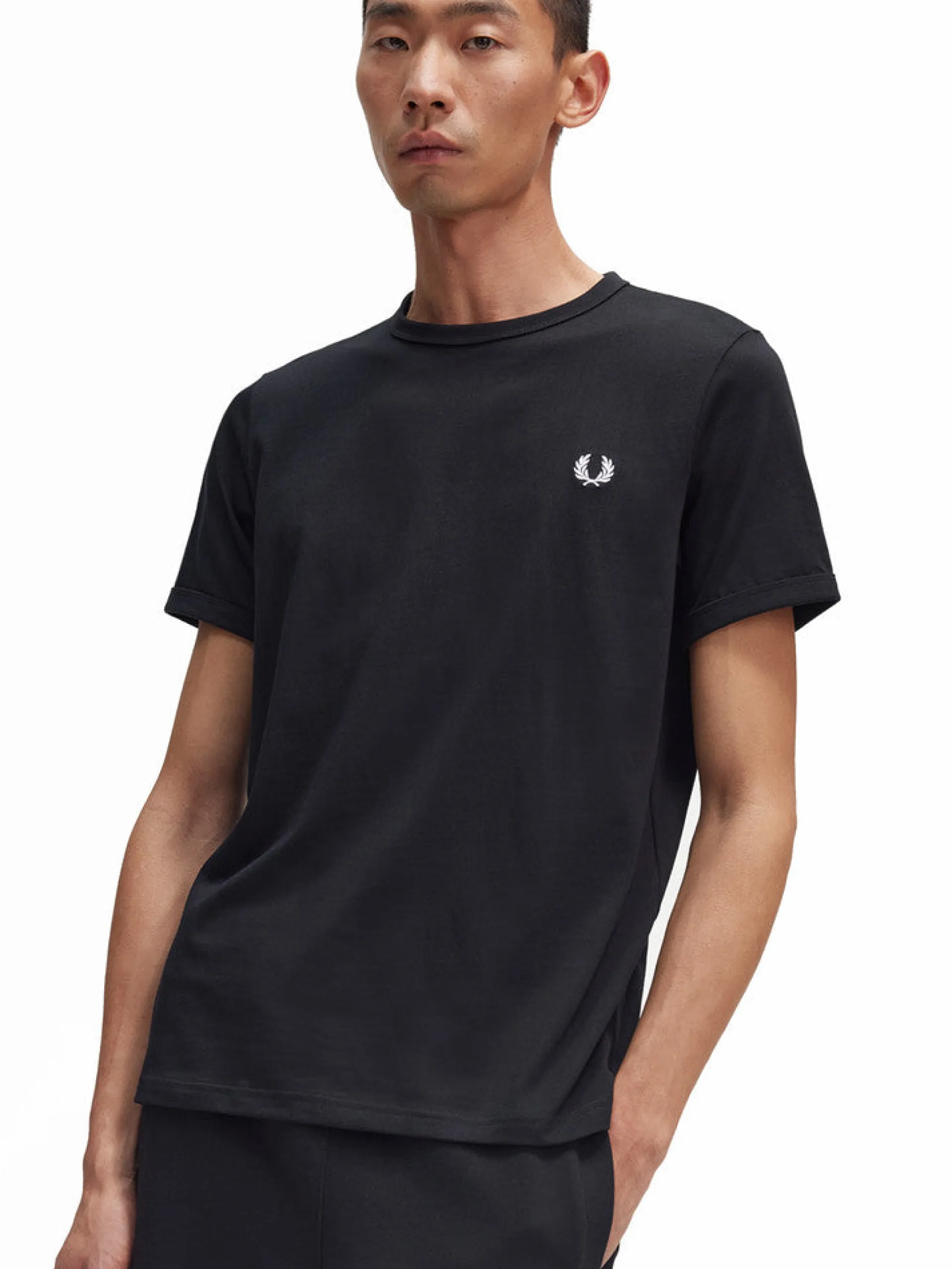 FRED PERRY T-Shirt*T-shirt nera da uomo M3519
