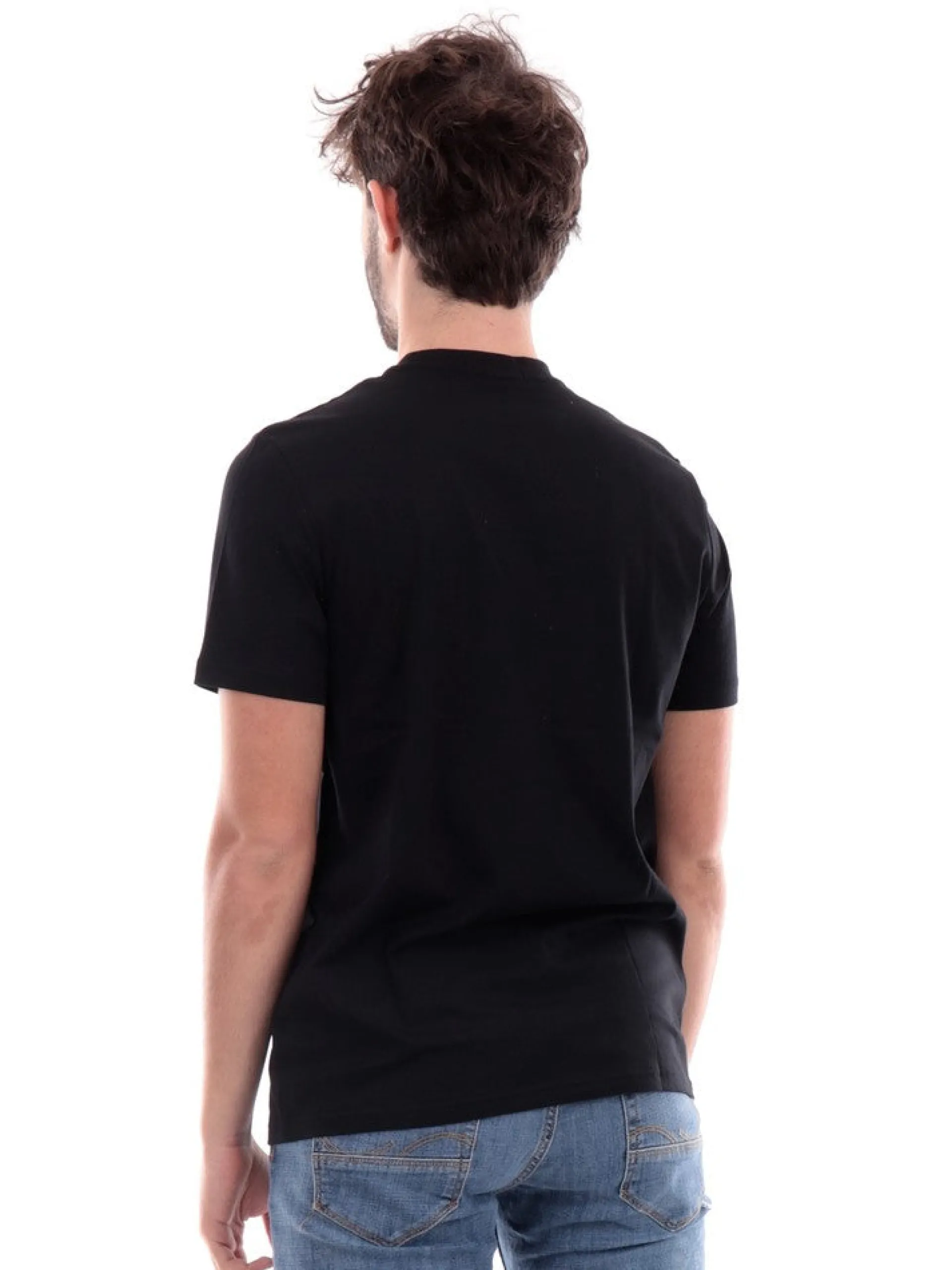 FRED PERRY T-Shirt*T-shirt nera da uomo con logo M4580