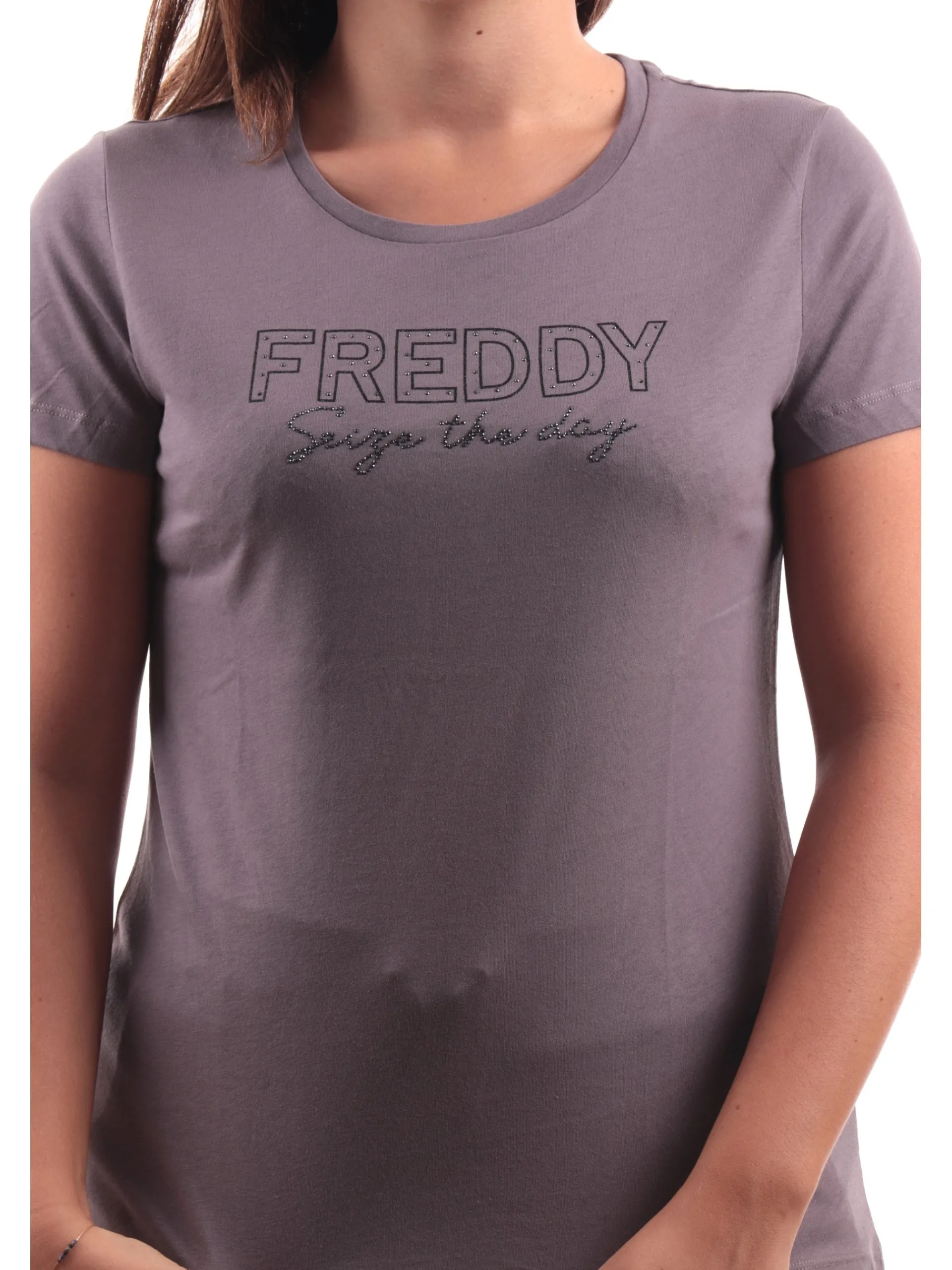 FREDDY T-Shirt*T-shirt lilla da donna con scritta strass F4WCXT1