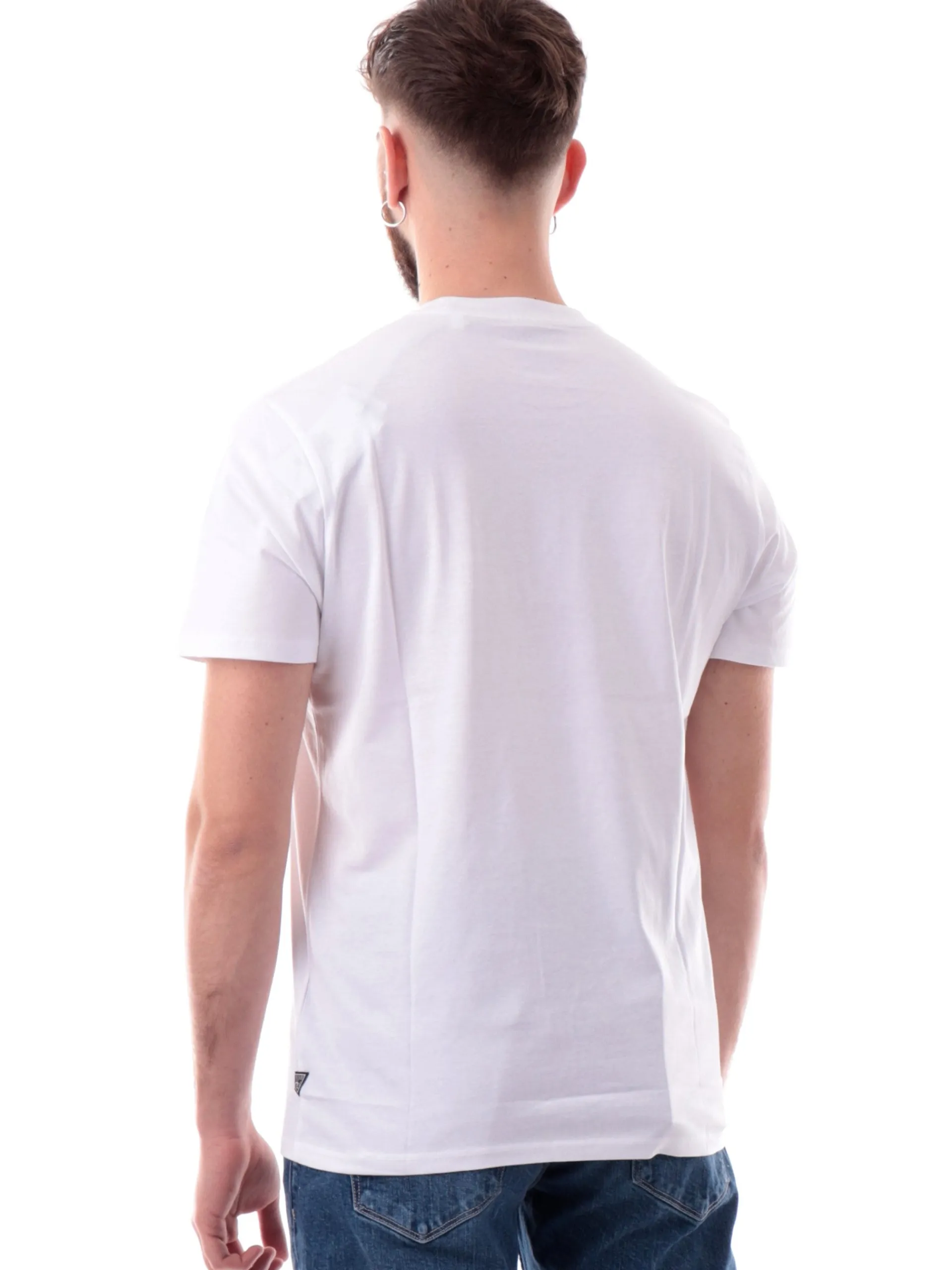 GUESS T-Shirt*T-shirt bianca da uomo maxi stampa M5GI27KBW41