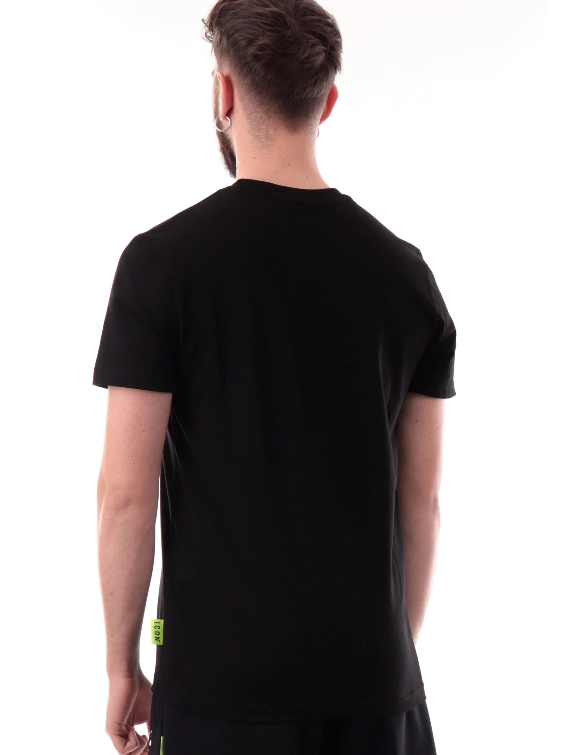 ICON T-Shirt*T-shirt nera da uomo logo sul cuore ICUS2S5T022