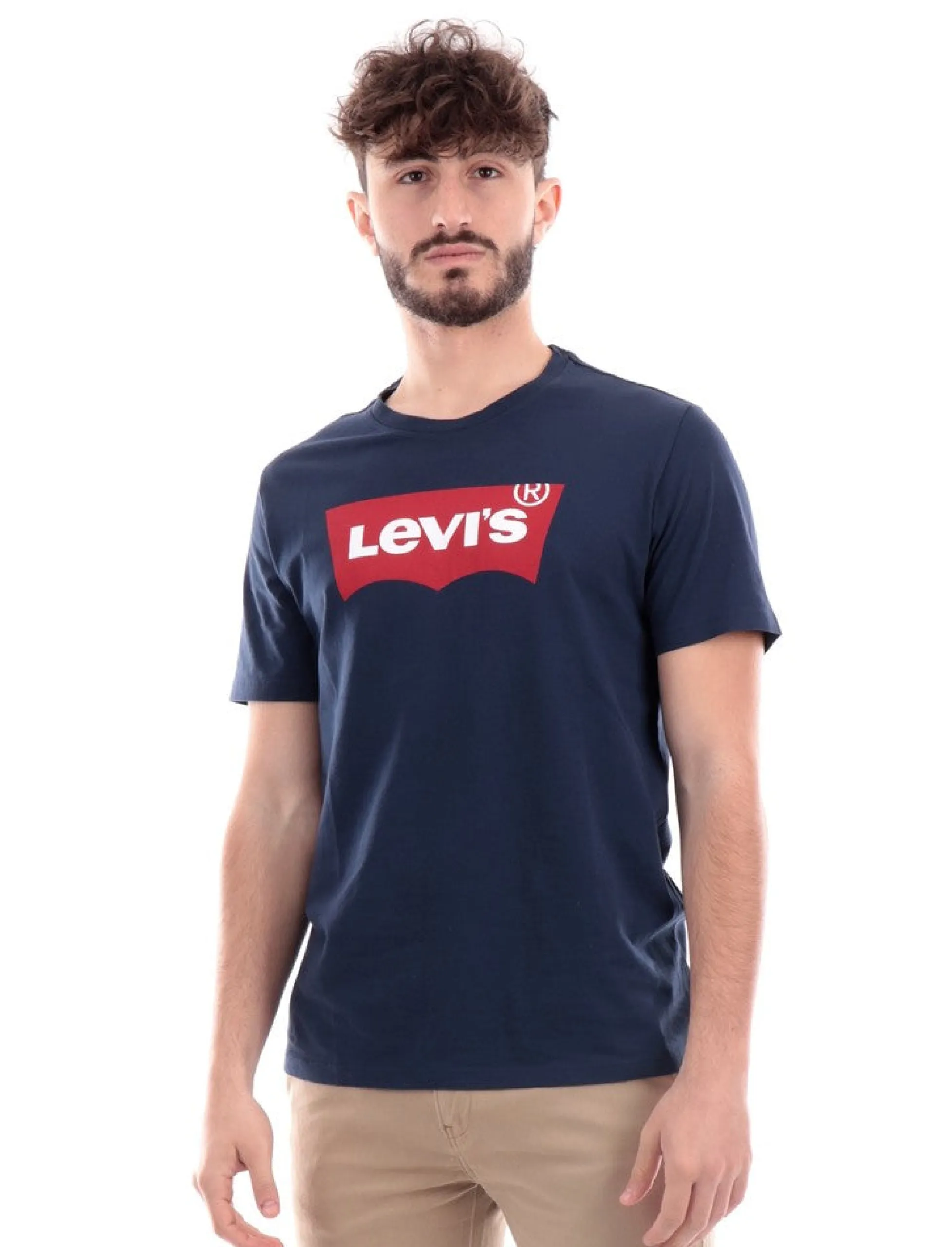 LEVIS T-Shirt*T-shirt blu da uomo con maxi stampa 177830