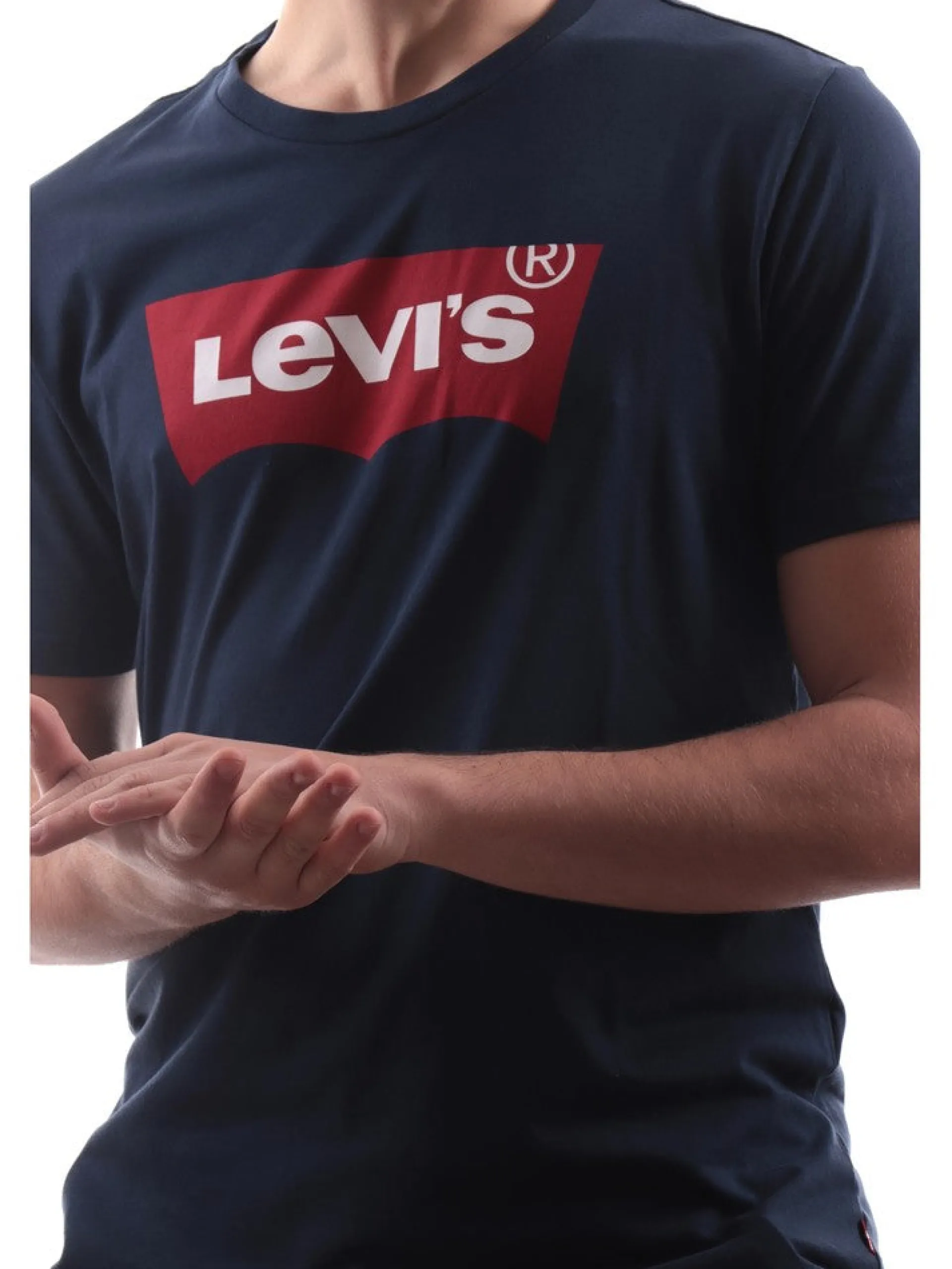 LEVIS T-Shirt*T-shirt blu da uomo con maxi stampa 177830