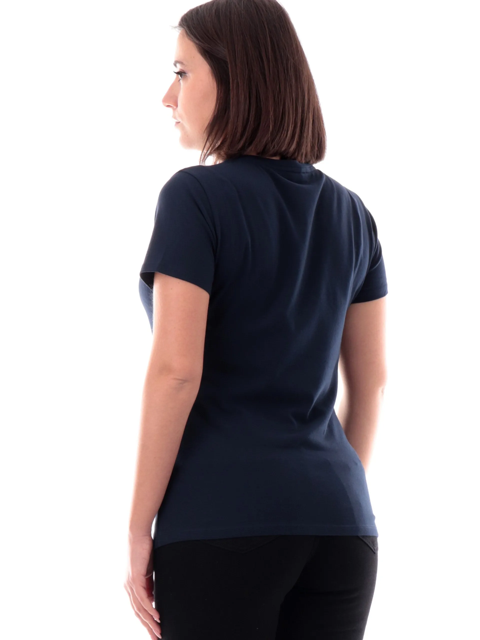 LIU JO SPORT T-Shirt*T-Shirt Liu Jo blu da donna logo Strass TA5214JS003-M950