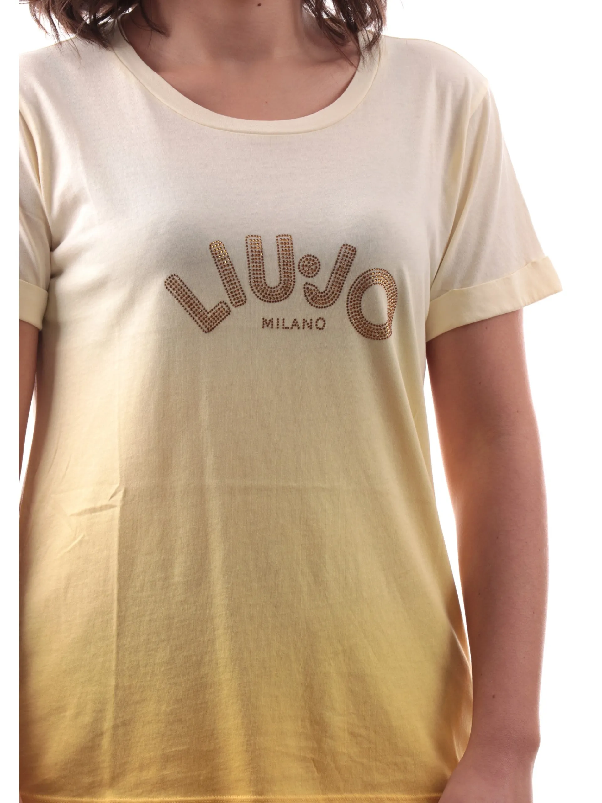 LIU JO SPORT T-Shirt*T-shirt Liu Jo gialla da donna con strass TA5267JS923