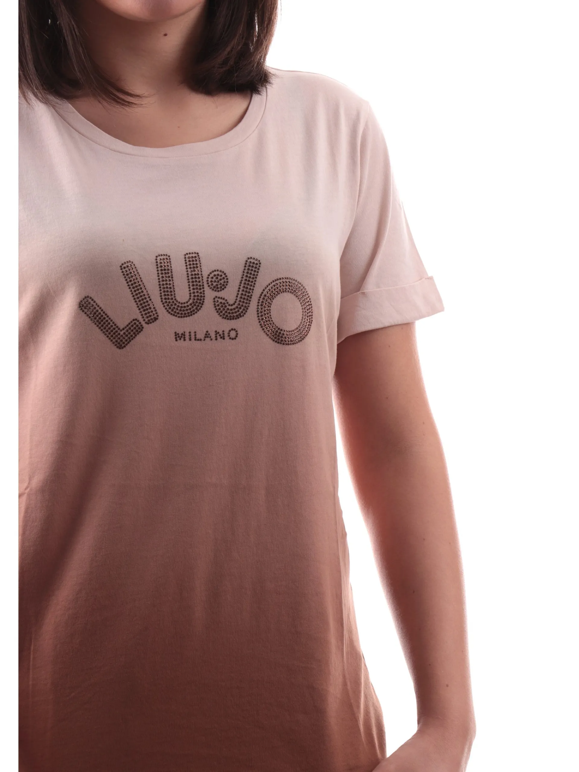 LIU JO SPORT T-Shirt*T-shirt Liu Jo rosa da donna con strass TA5267JS923