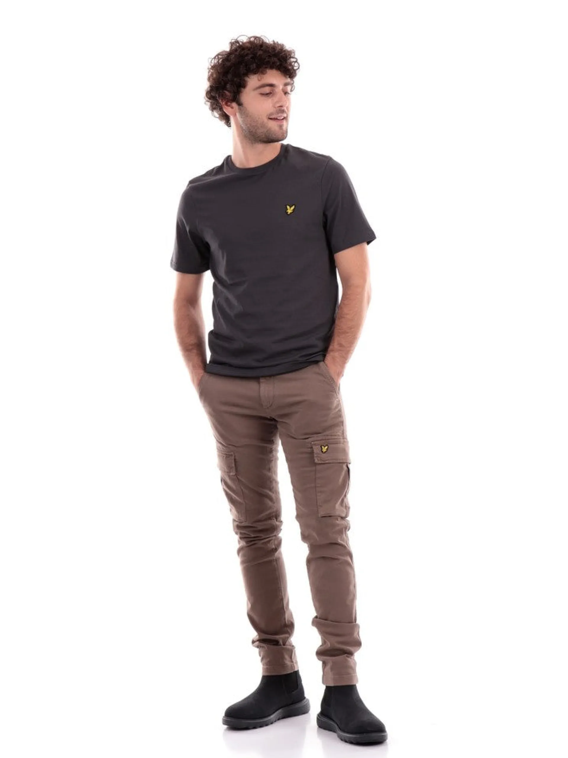 LYLE & SCOTT T-Shirt*T-shirt Lyle Scott grigia da uomo Plain TS400VOG