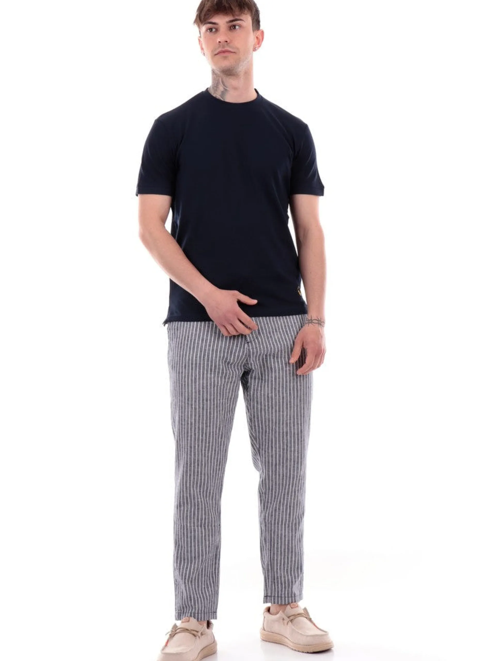 MARKUP T-Shirt*T-shirt blu da uomo Piquet MK11004