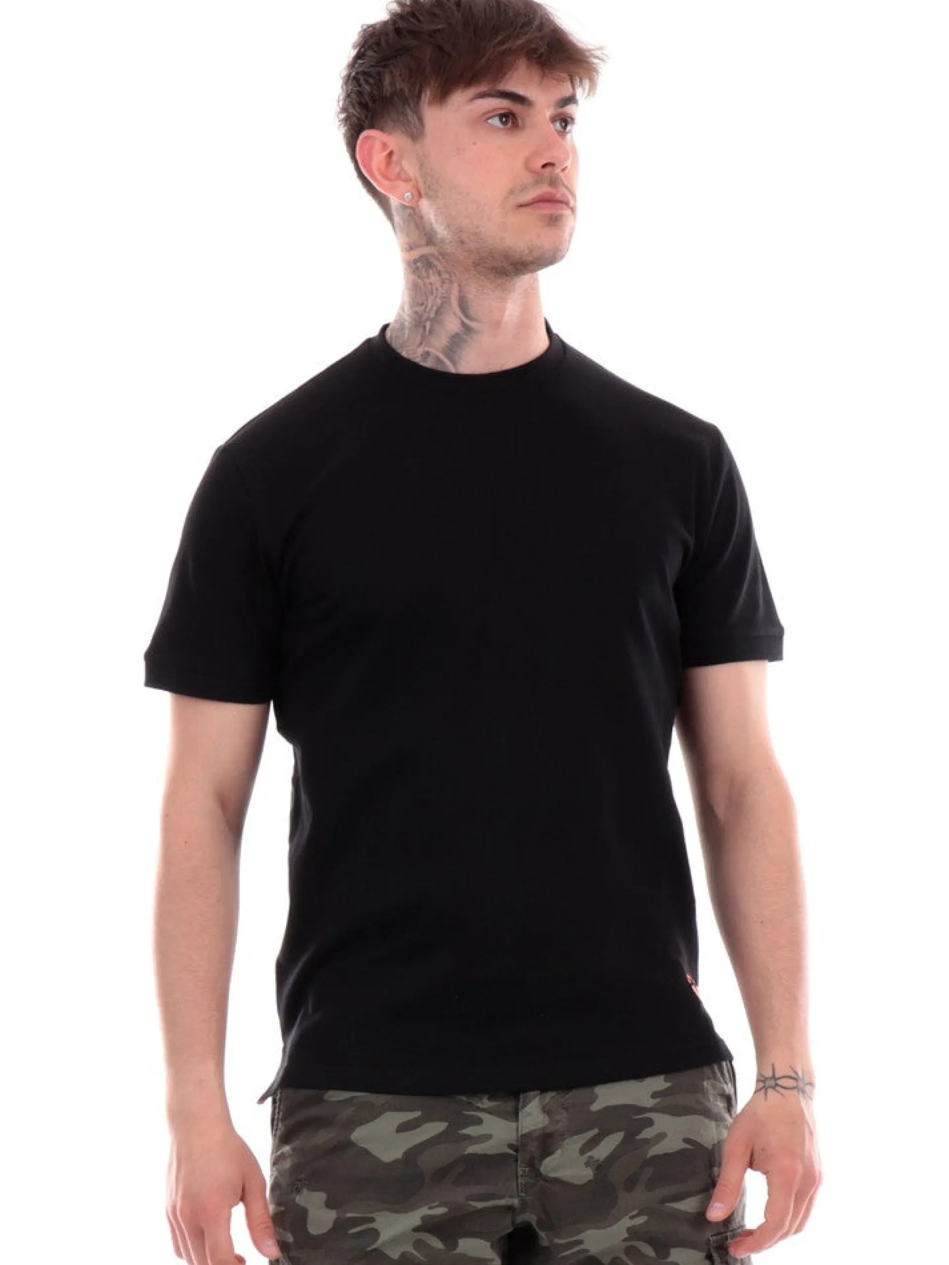 MARKUP T-Shirt*T-shirt nera da uomo Piquet MK11004