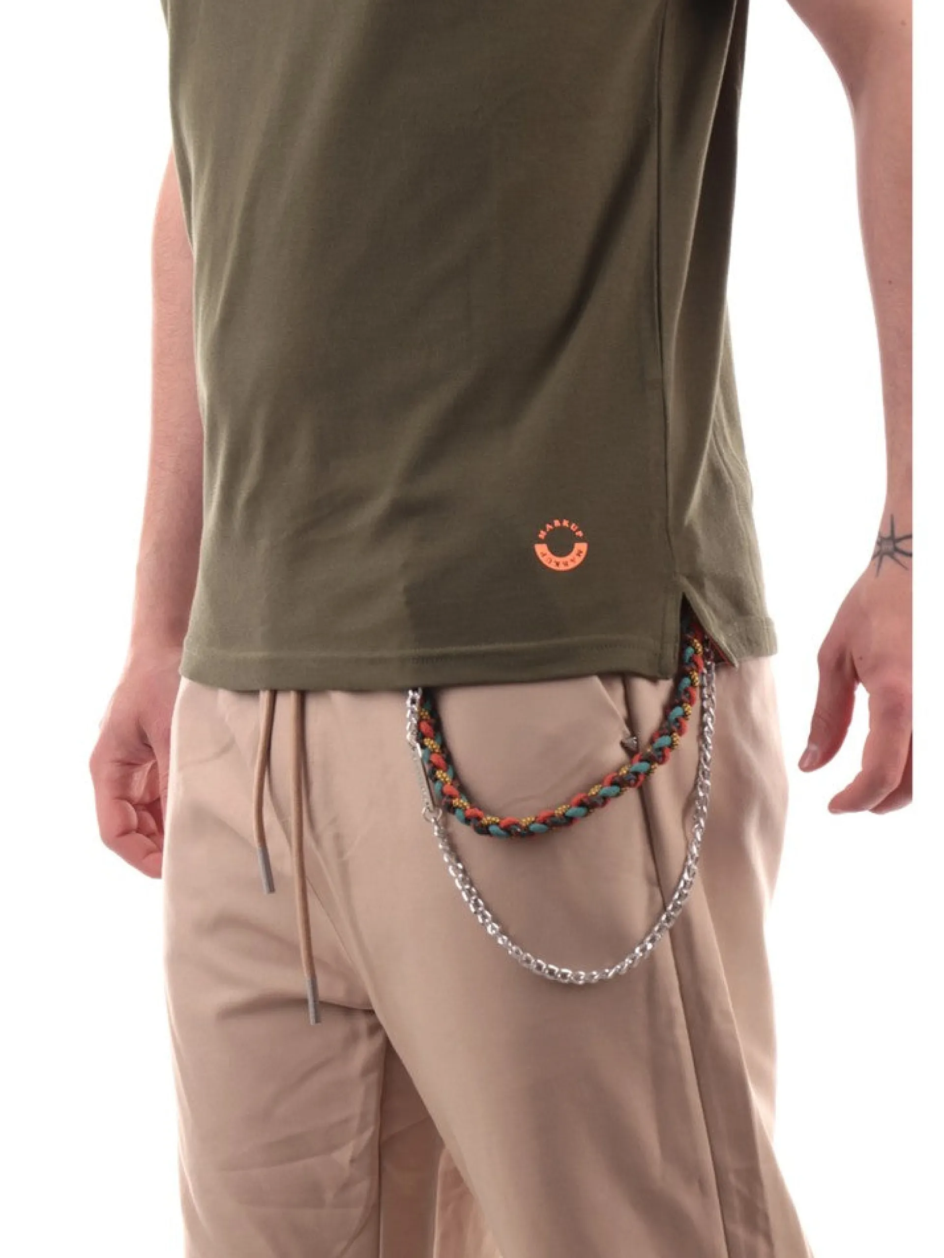 MARKUP T-Shirt*T-shirt verde da uomo Piquet MK11004