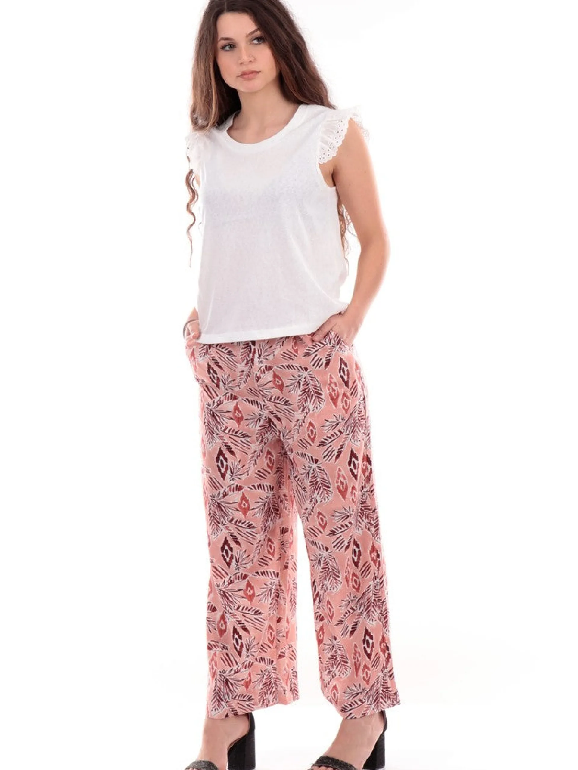 MOLLYBRACKEN T-Shirt*T-shirt Molly Bracken bianca da donna T1784CE