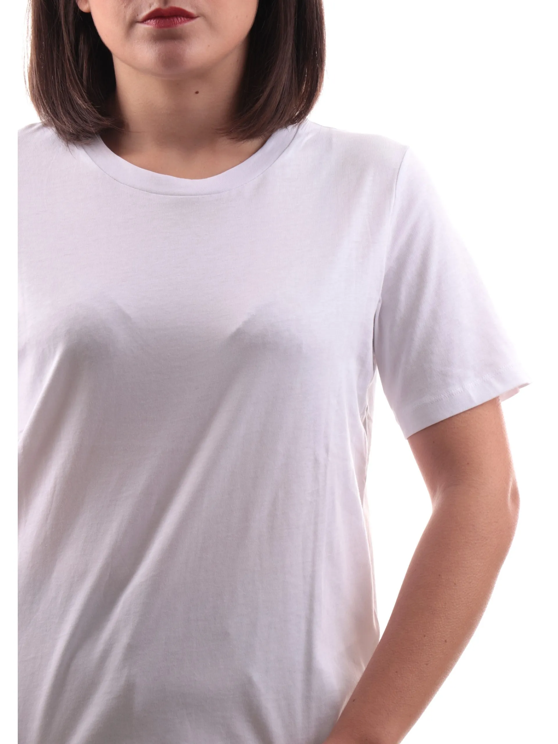 ONLY T-Shirt*T-shirt bianca da donna girocollo tinta unita 15270390